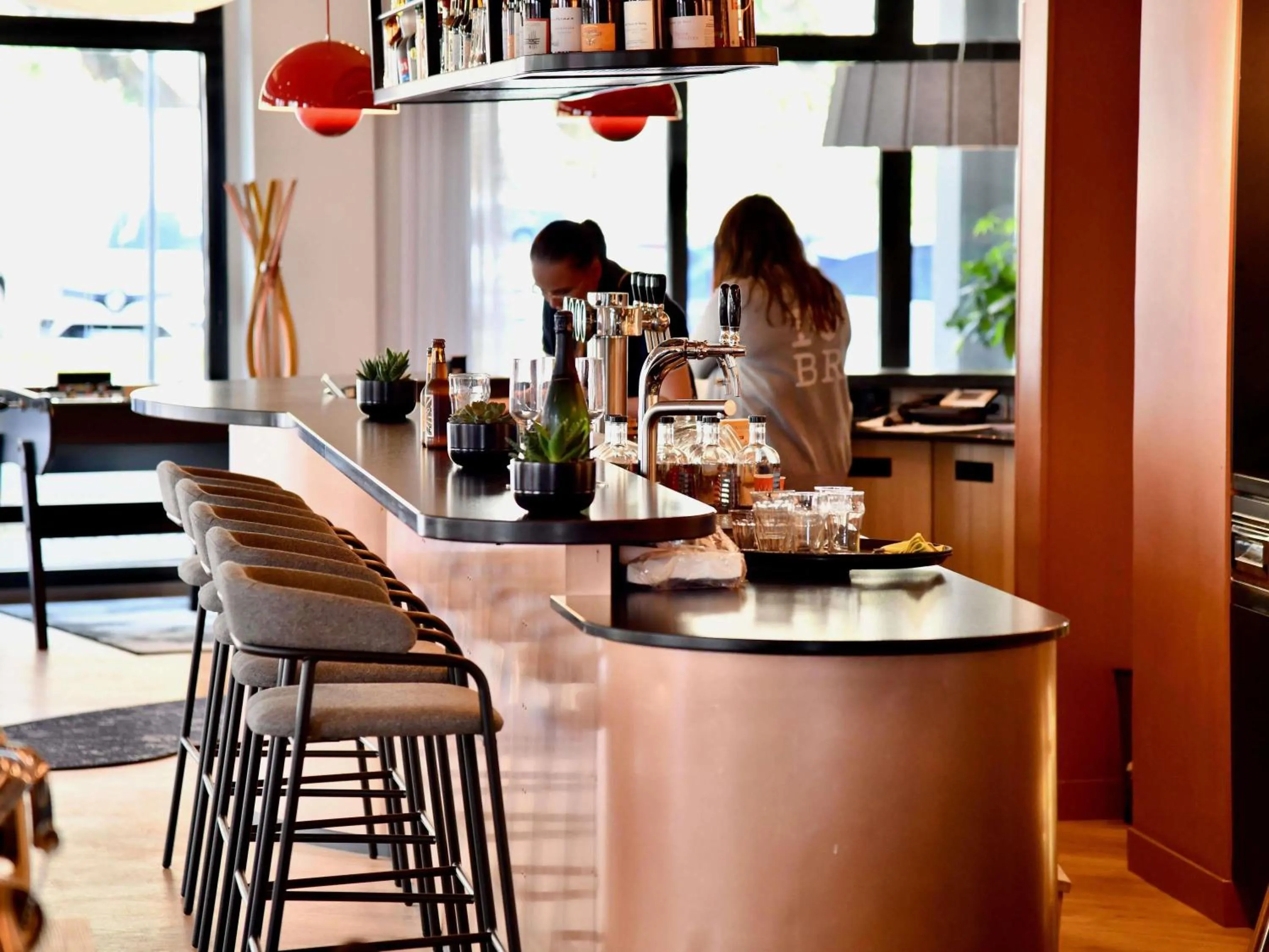 Lounge or bar in ibis budget Brest Centre Port