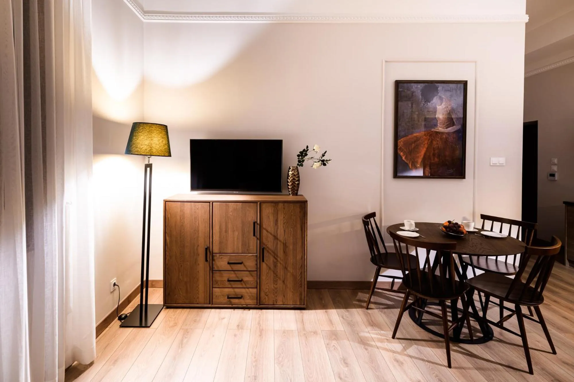 Living room in Apart Residence Ariańska 16 by NEARTO PL