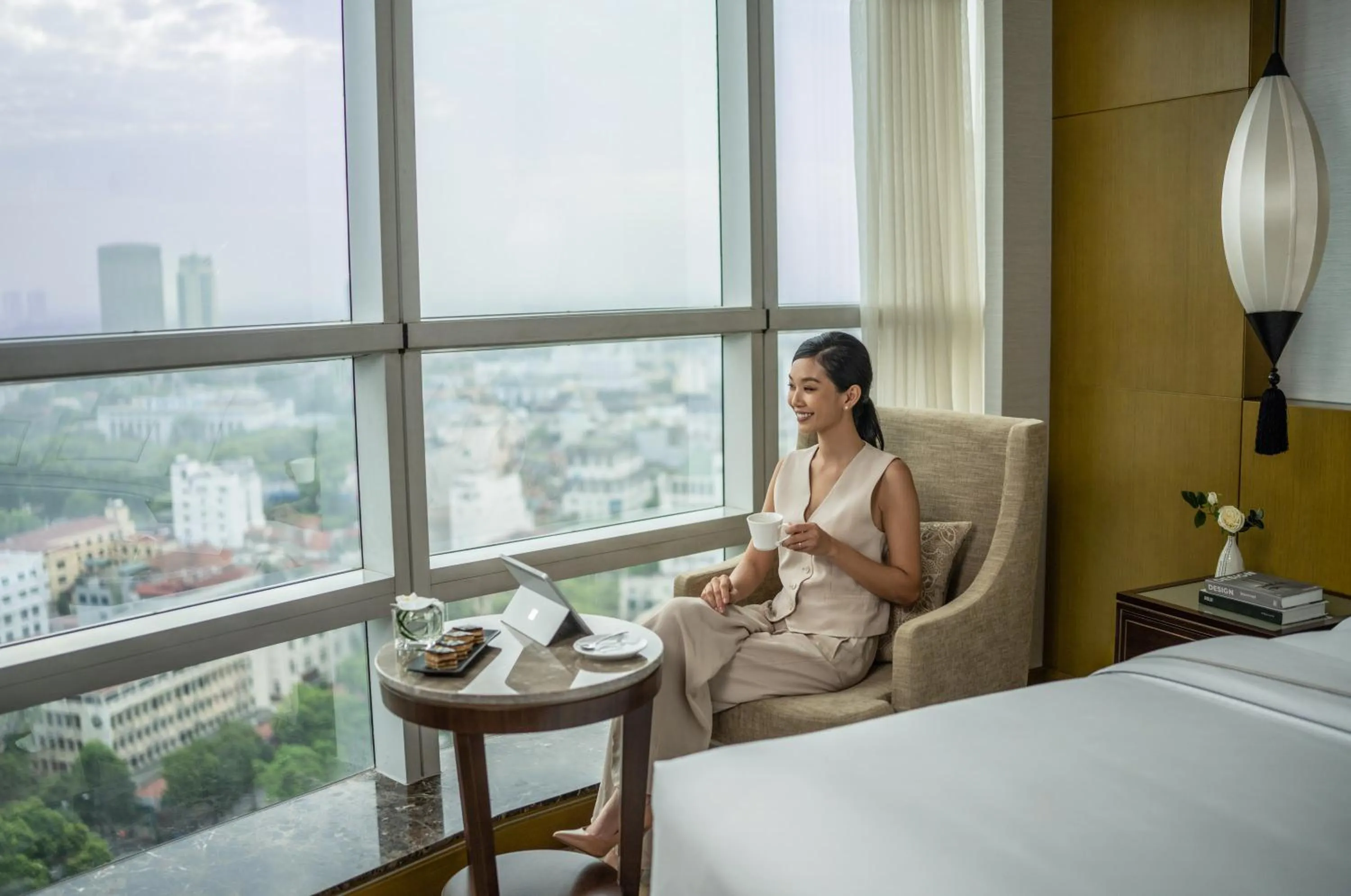 City view, Bed in Melia Hanoi