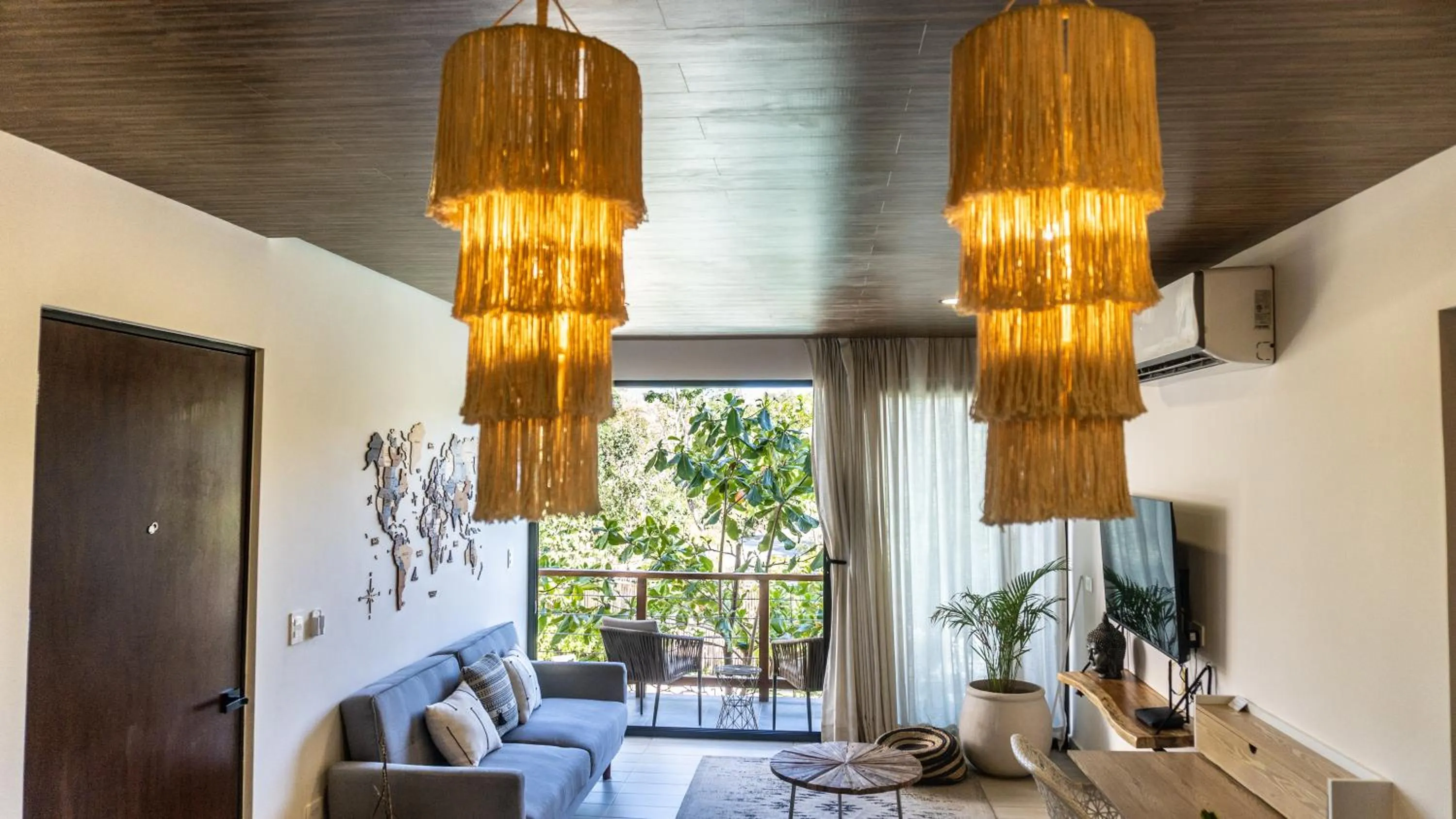 Living room in Macondo Tulum