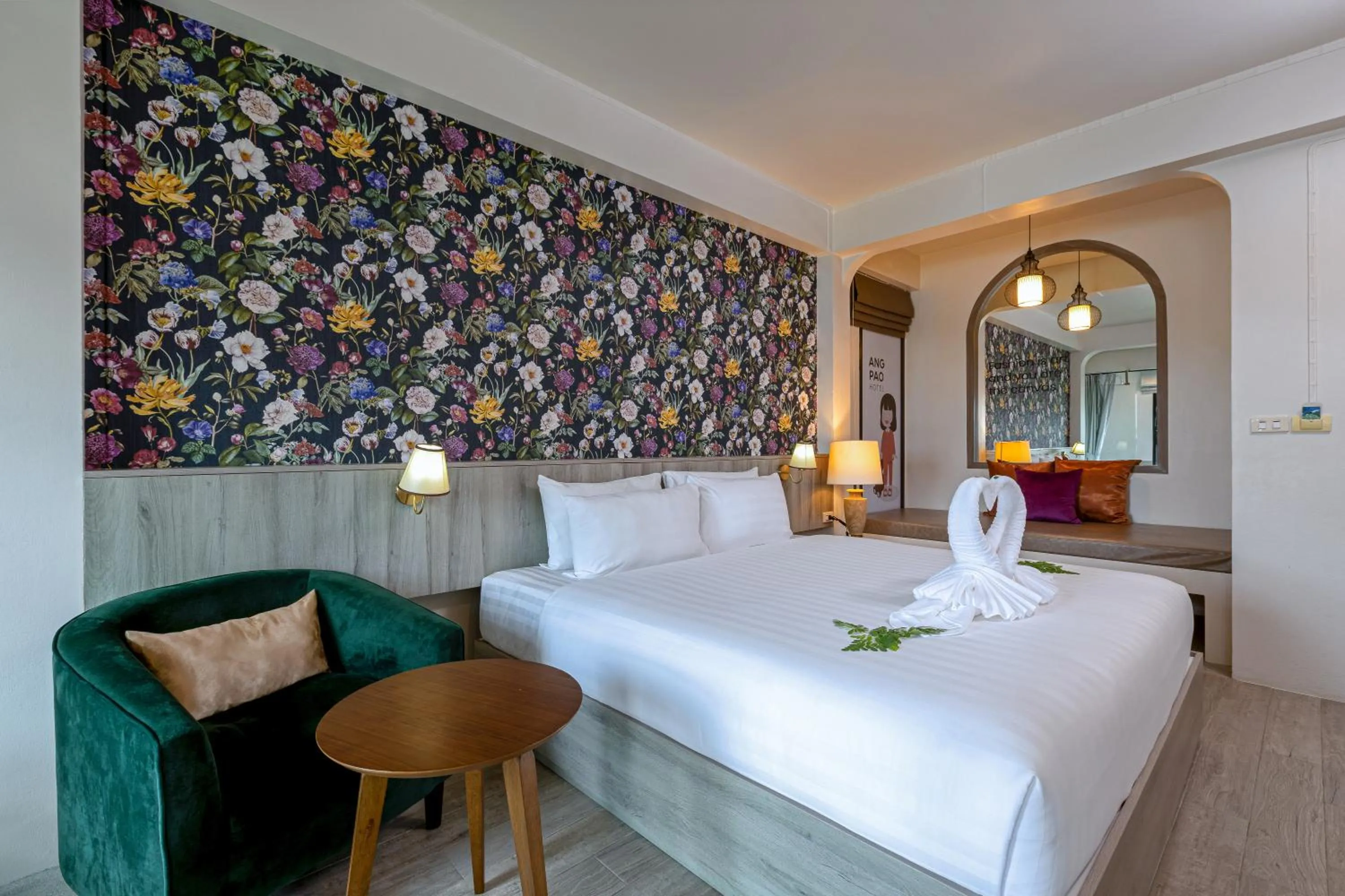 Bedroom, Bed in Ang Pao Hotel Phuket