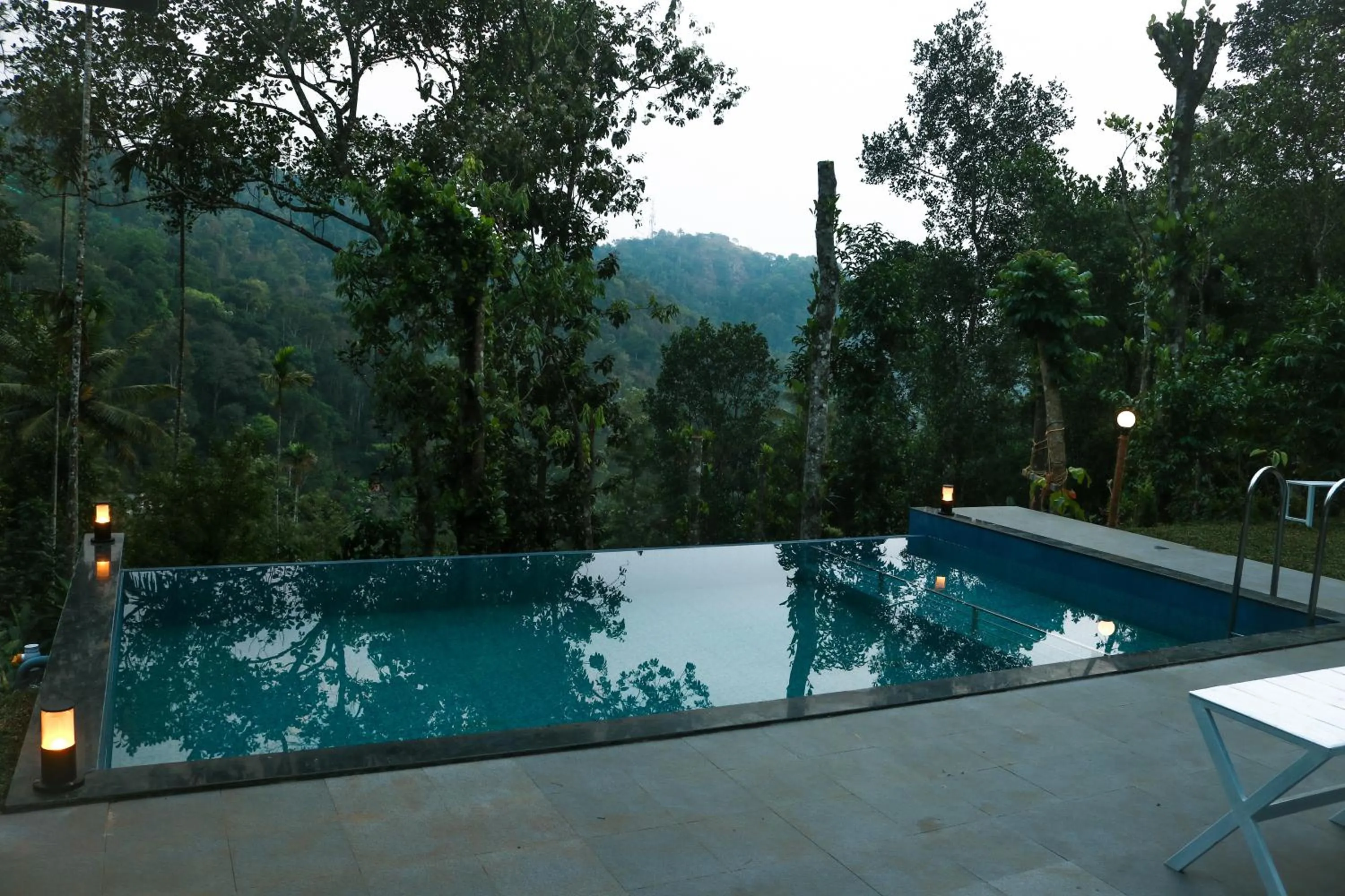 Pool view in Edens Munnar