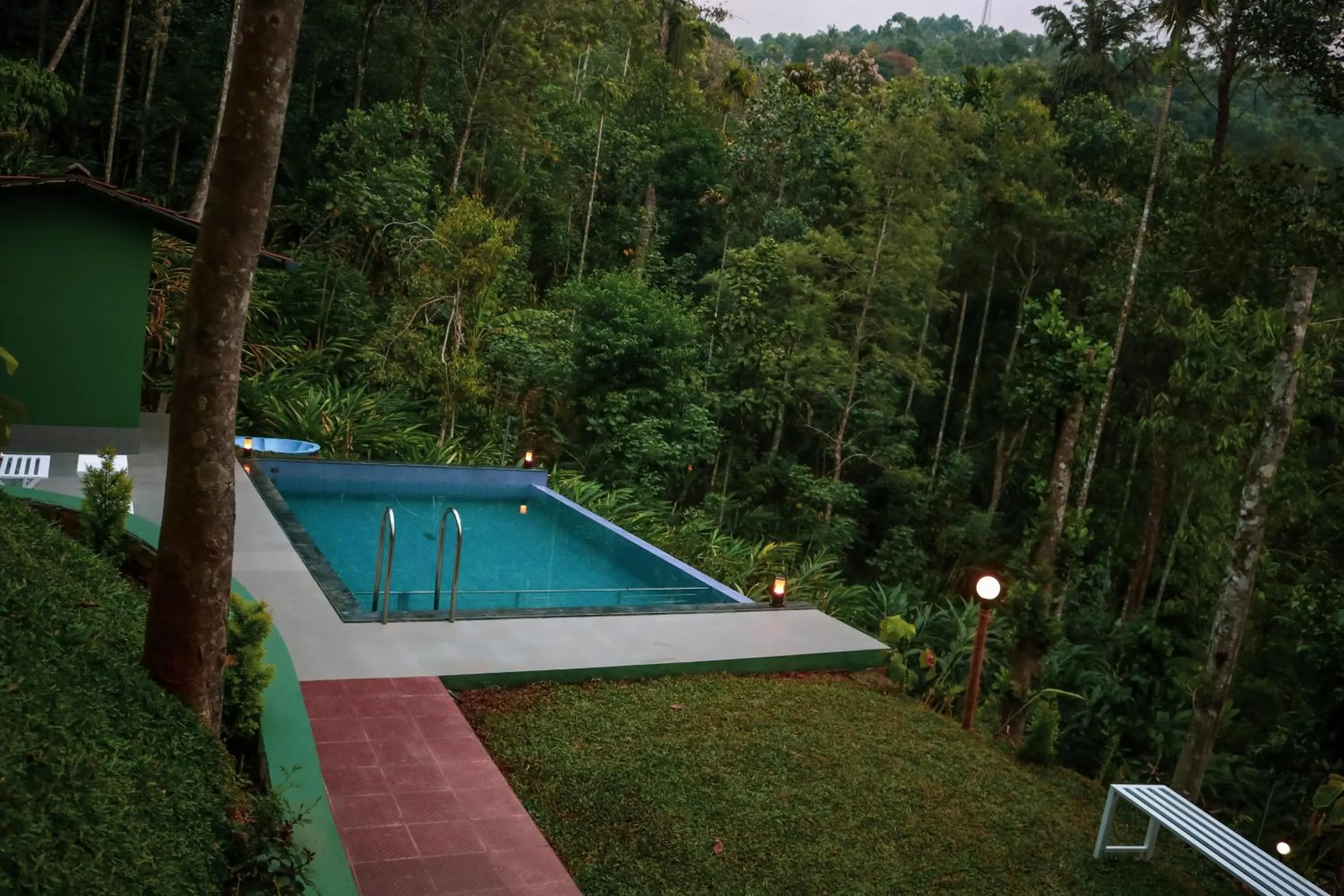 Pool view in Edens Munnar