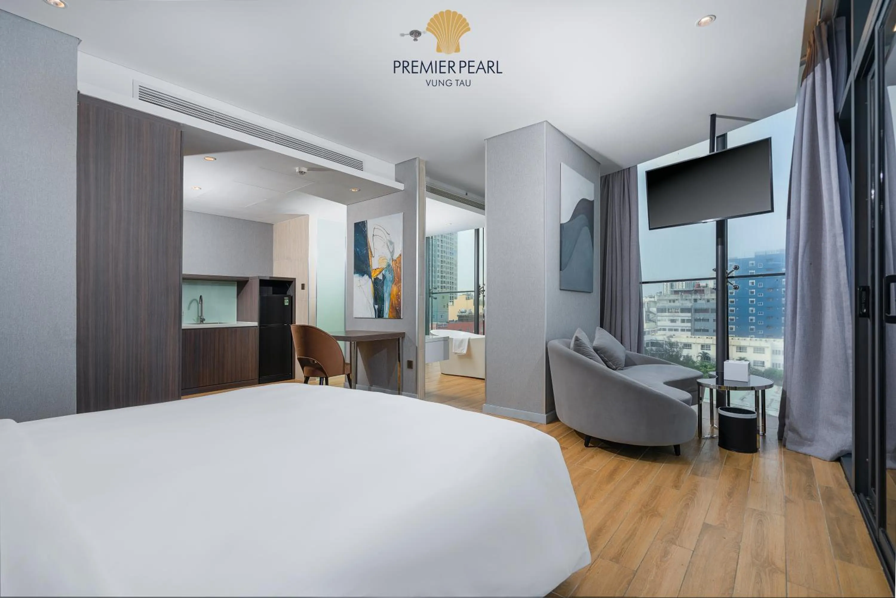 Bed in Premier Pearl Hotel Vung Tau