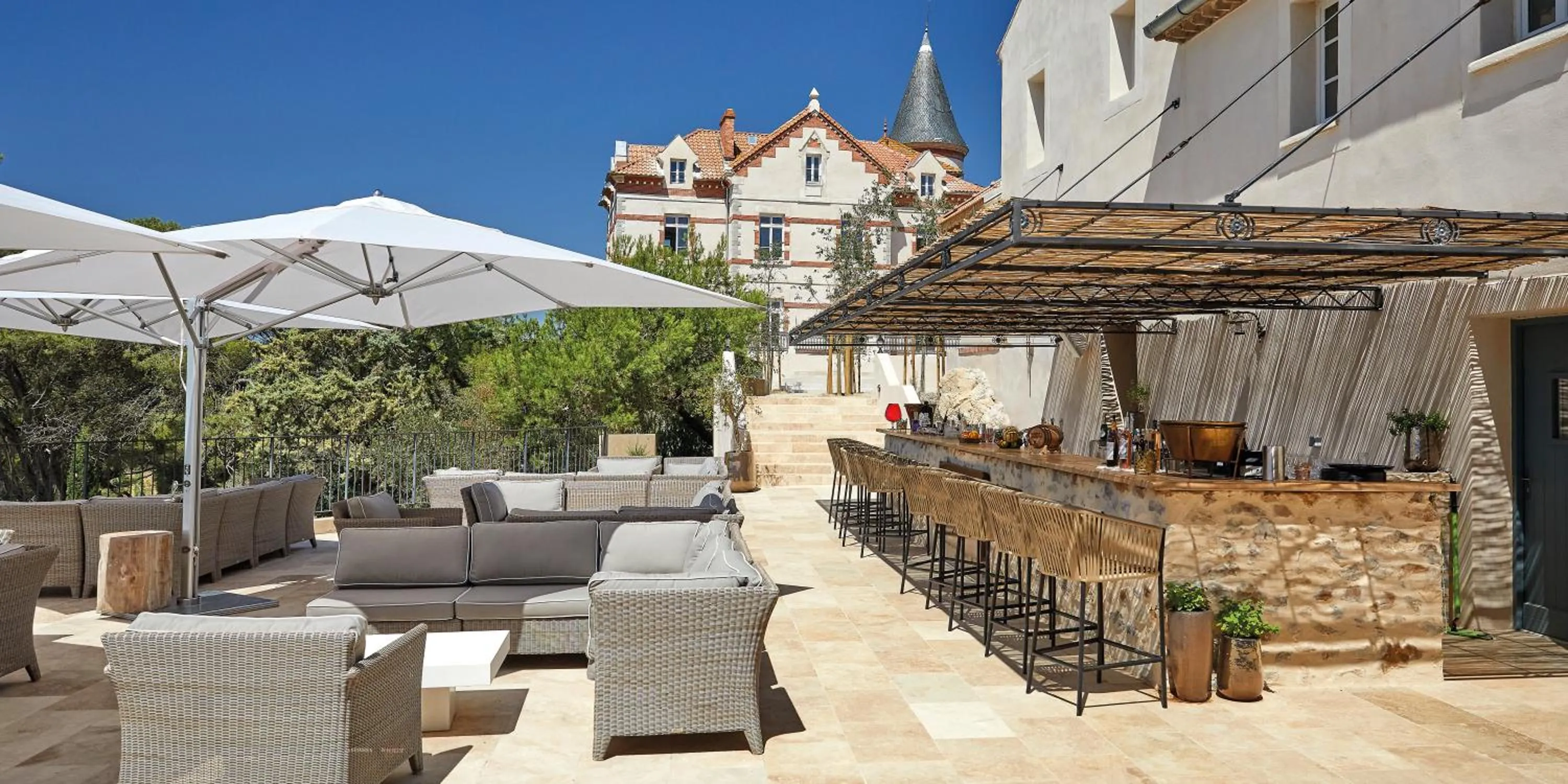 Patio in Château Capitoul