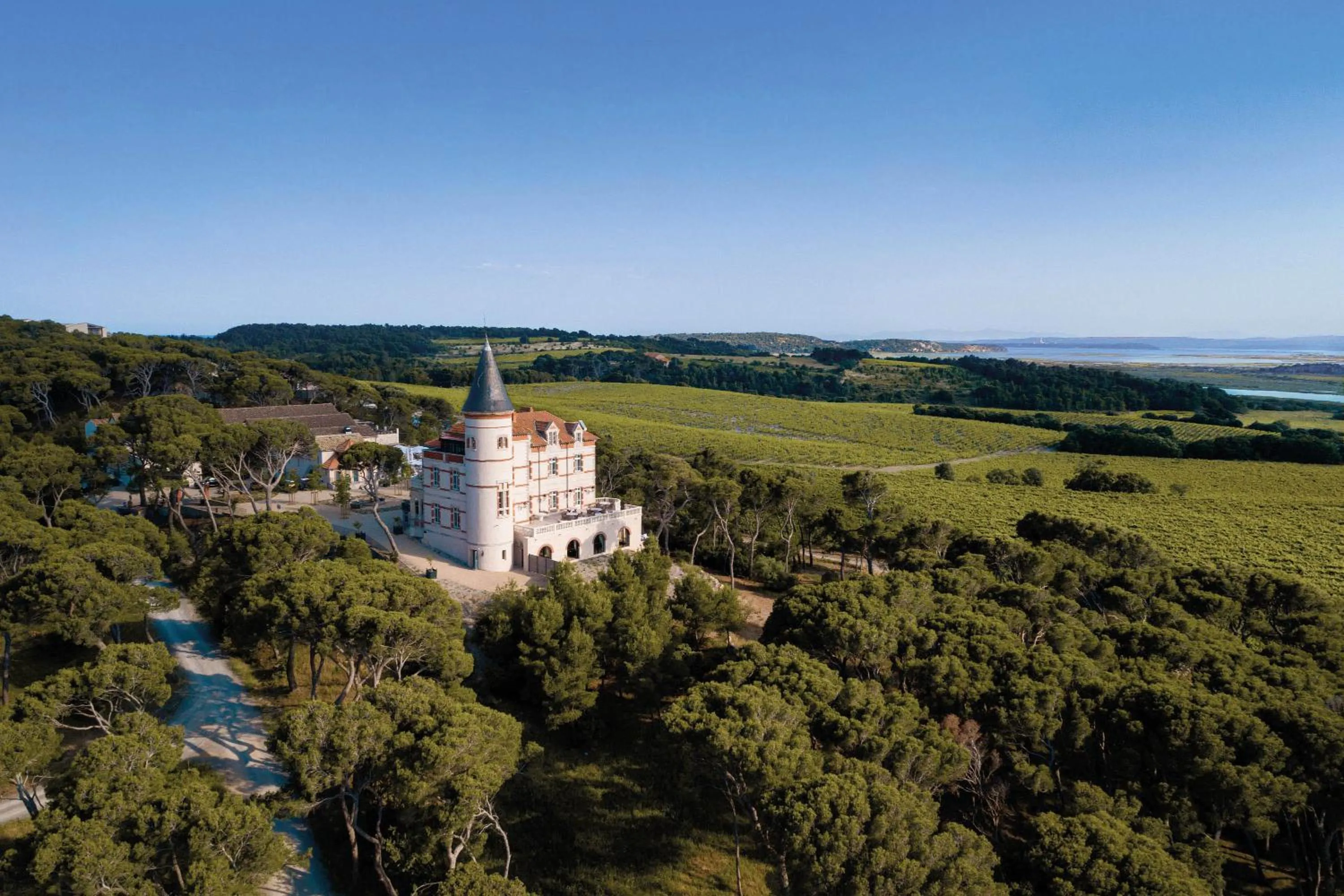Bird's eye view in Château Capitoul