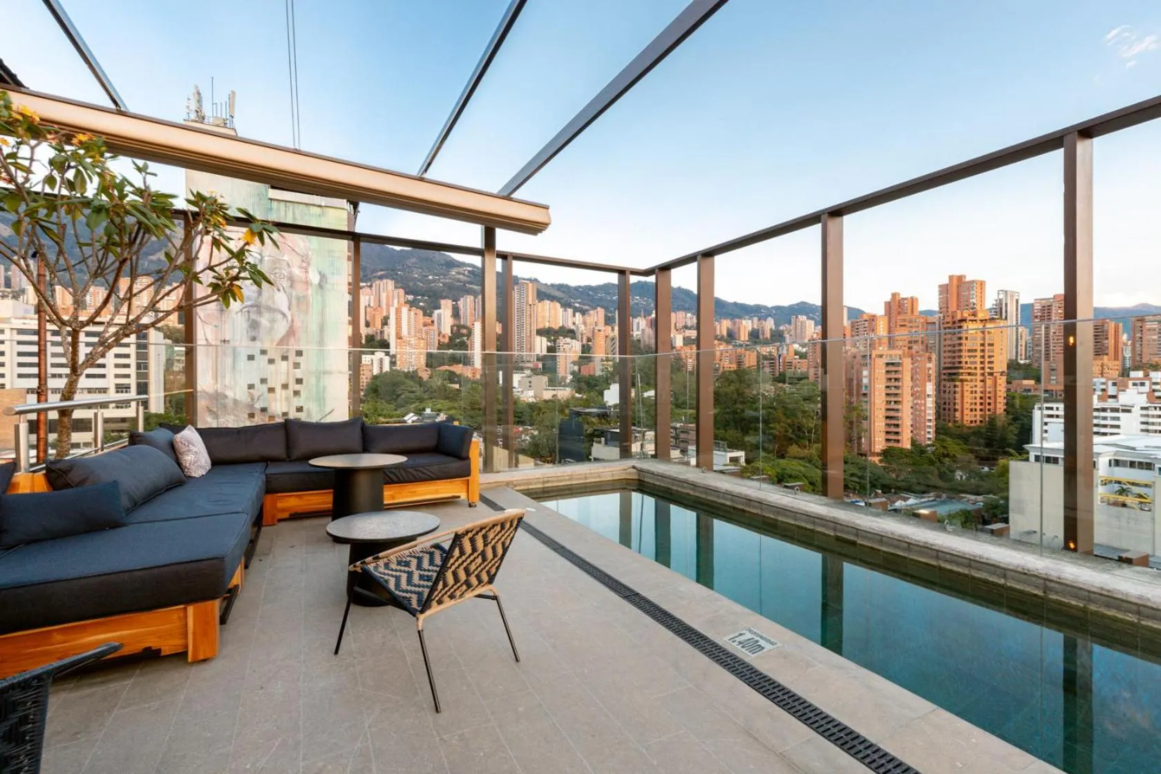 Swimming pool in Hotel Marquee Medellín