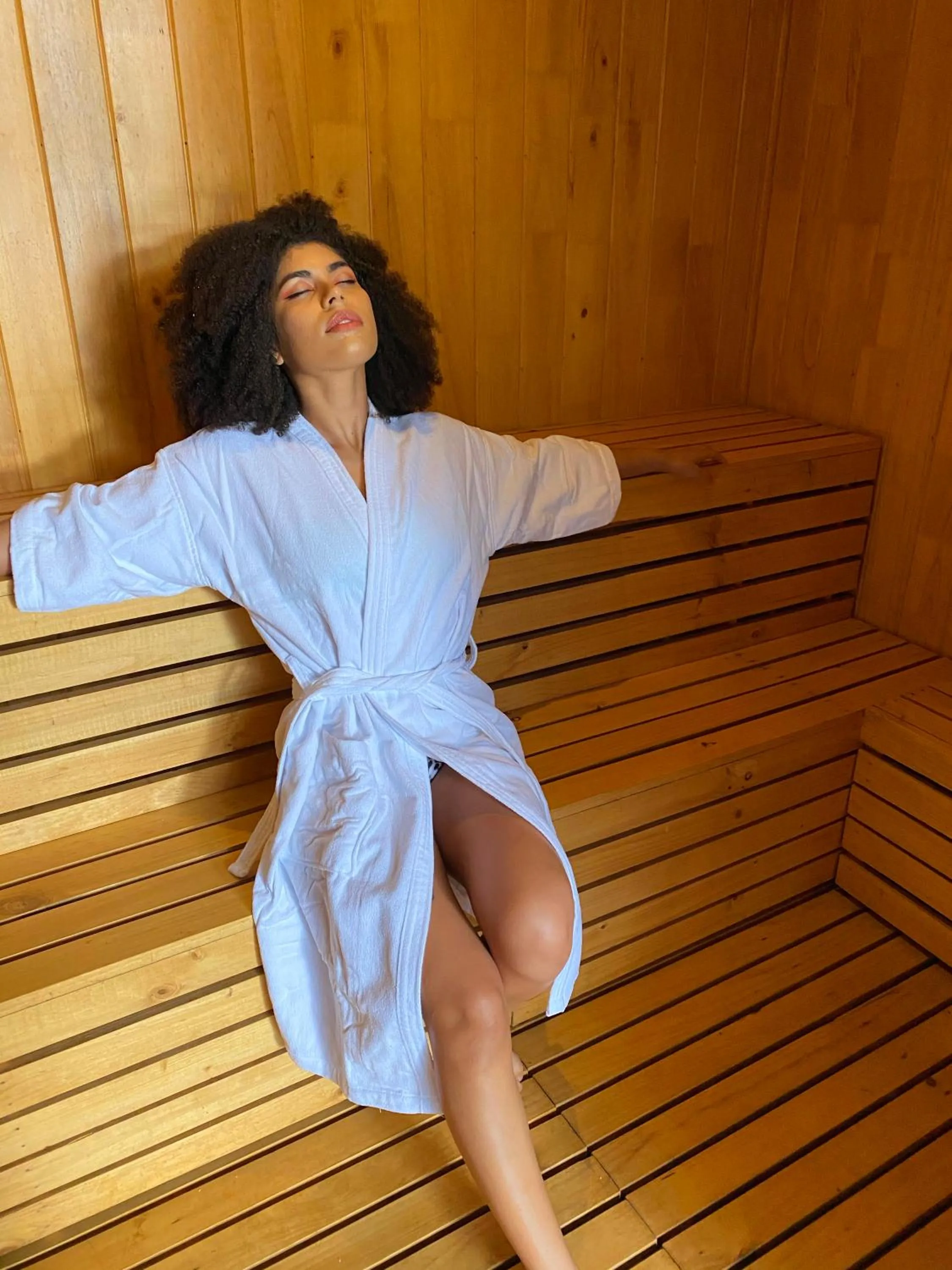 Sauna in Ávita Lodge