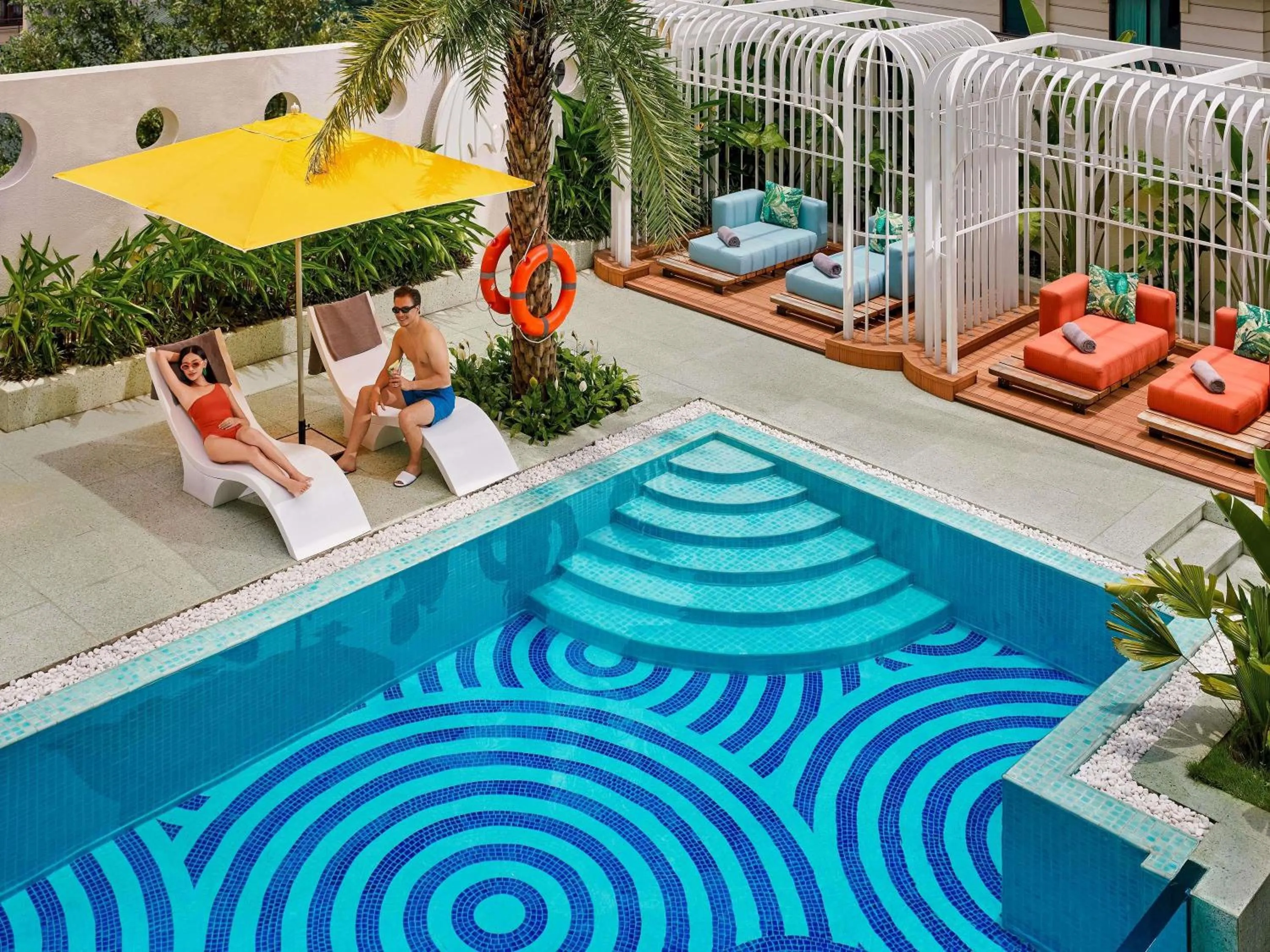 Pool view in Mövenpick Hotel Hanoi Centre