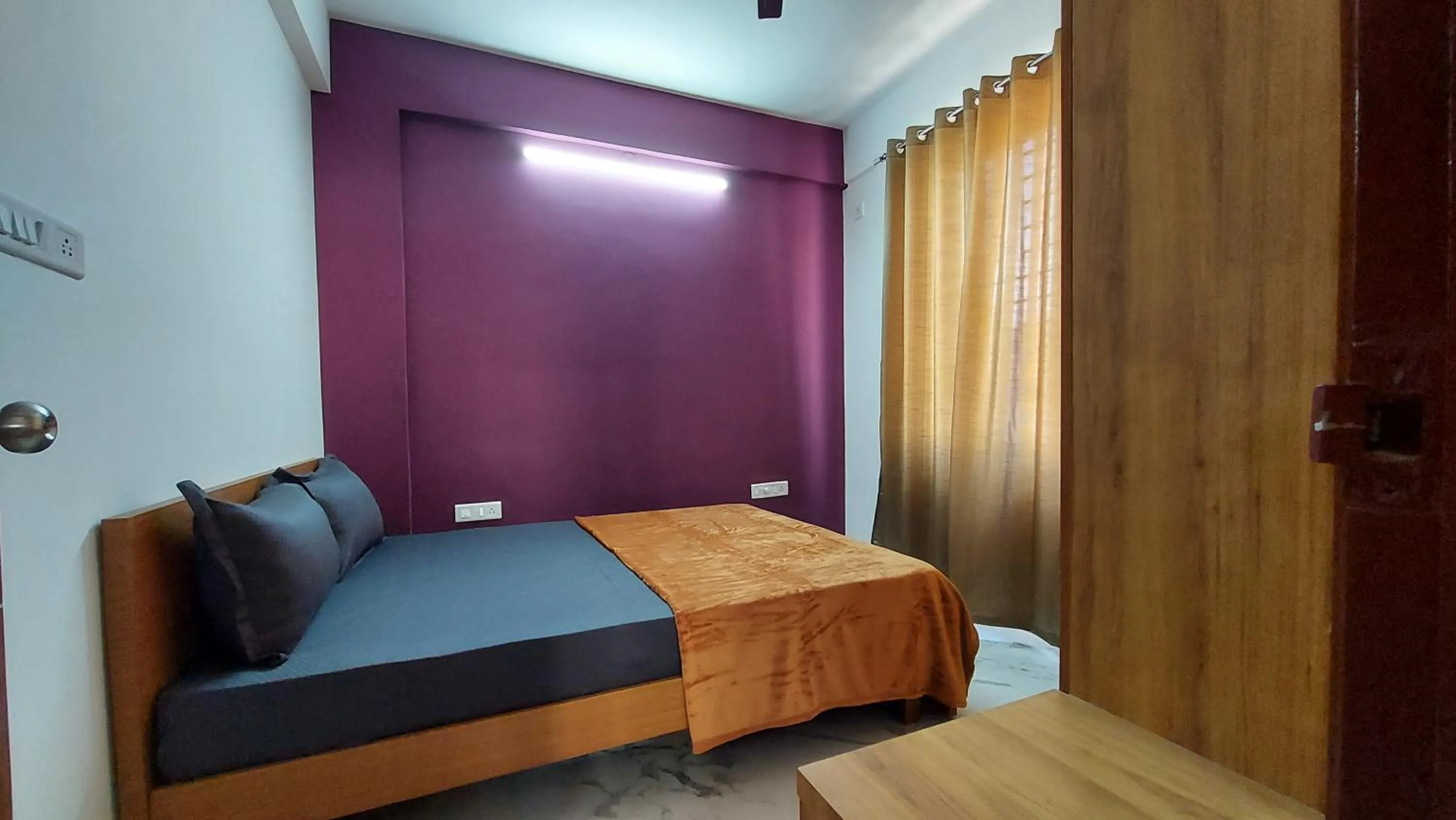 Bedroom, Bed in Tranquil Serviced Apartments - HSR Layout