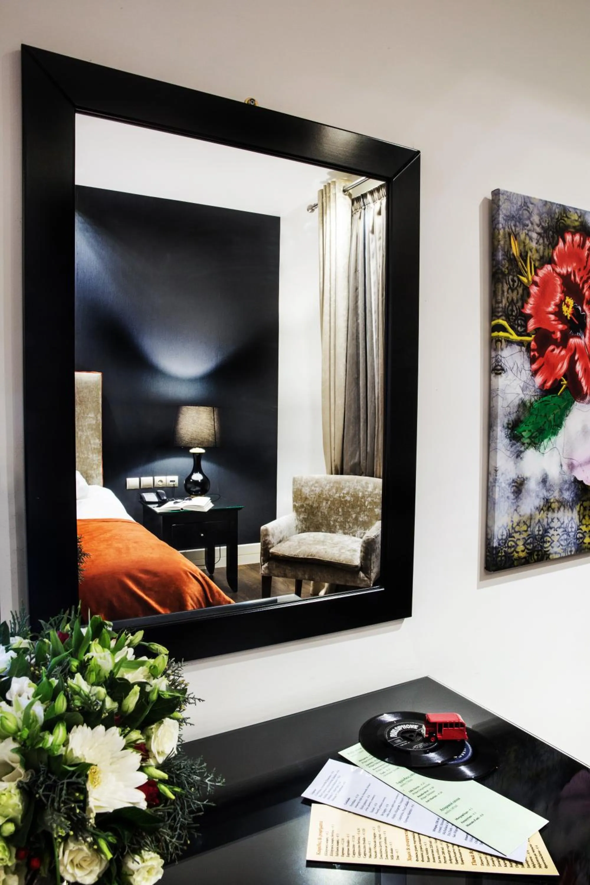 Decorative detail, Bed in Nymfasia Resort