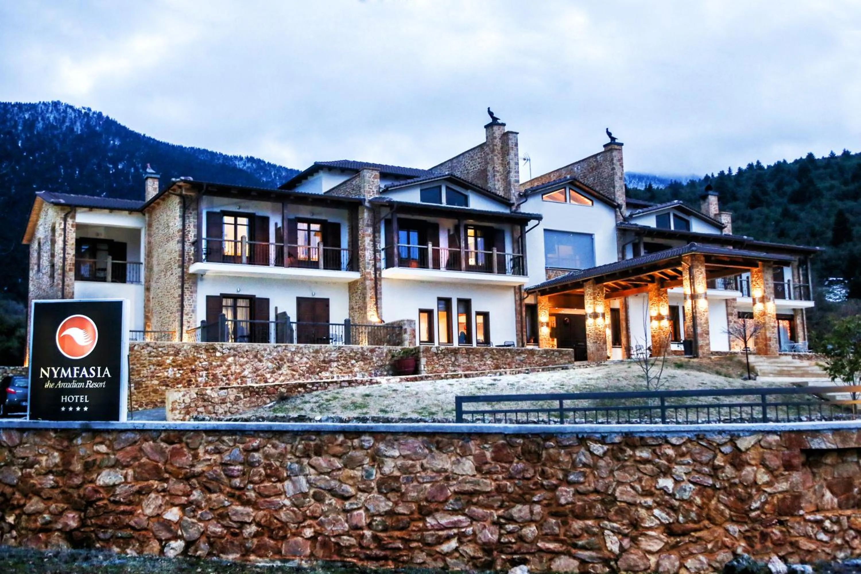 Property logo or sign in Nymfasia Resort