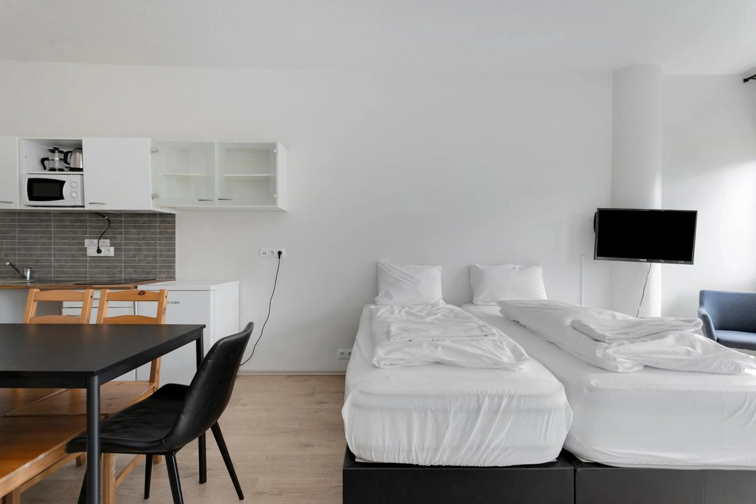 Bed in Iceland Comfort Apartments by Heimaleiga