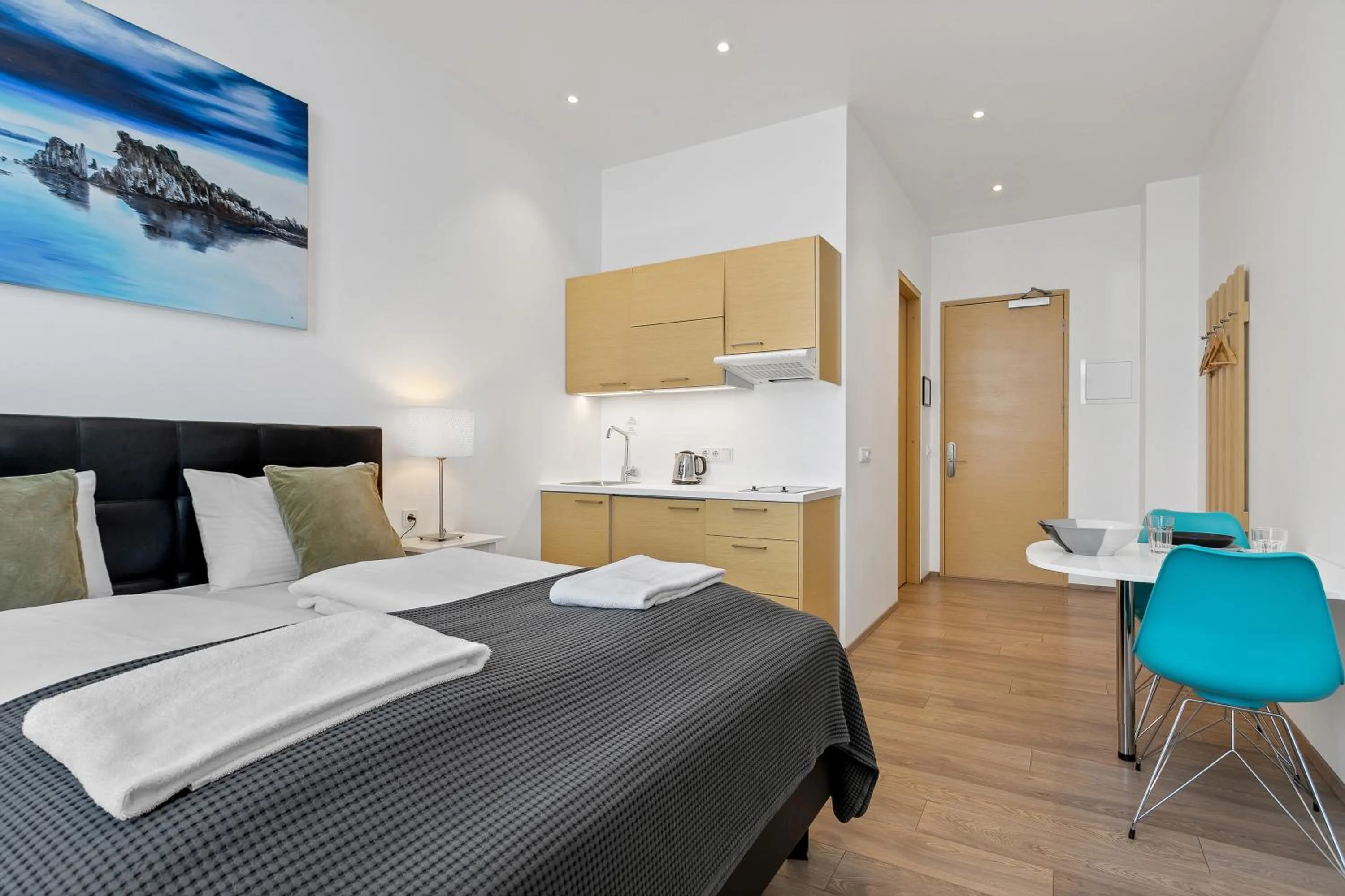 Bed in Iceland Comfort Apartments by Heimaleiga