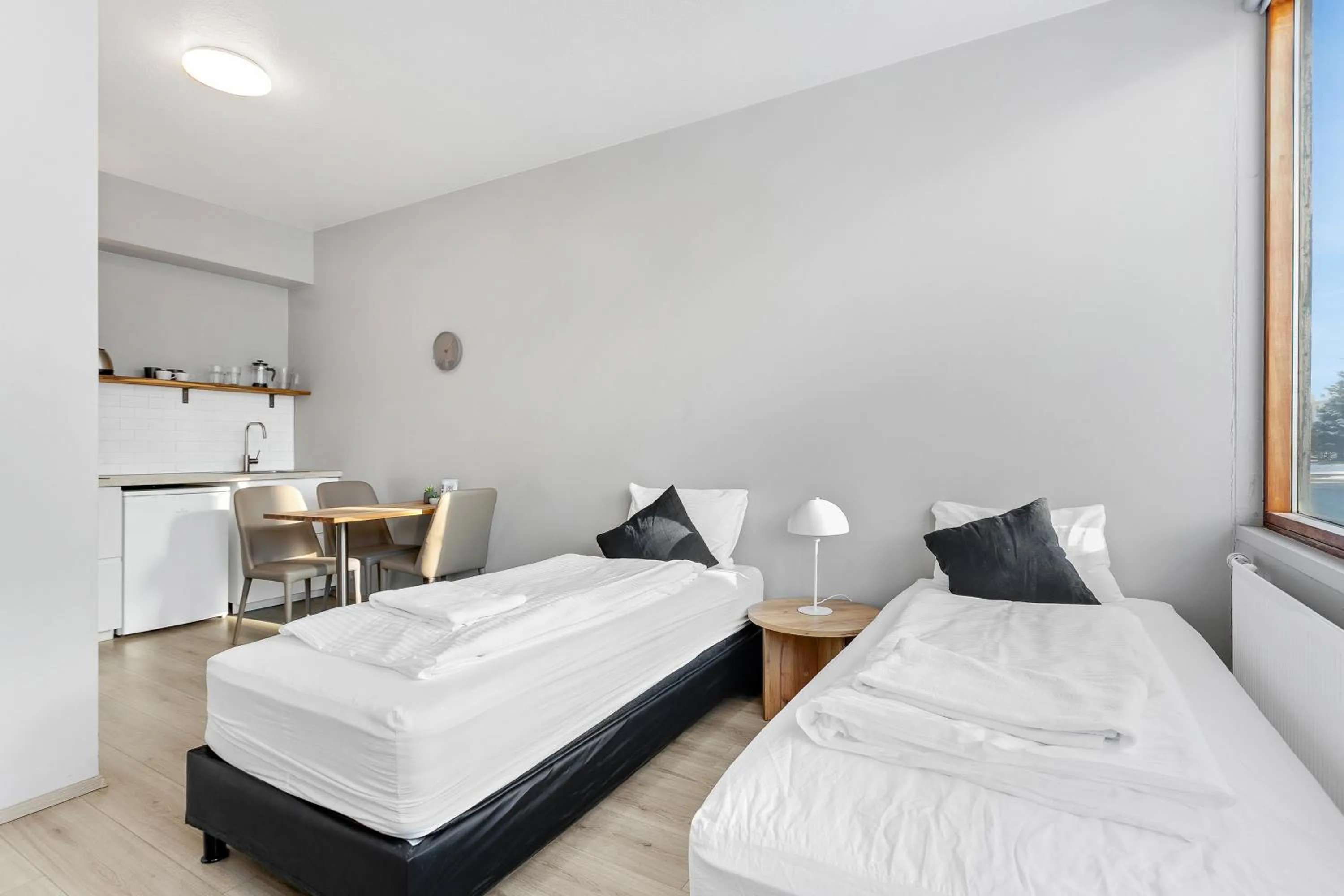 Bed in Iceland Comfort Apartments by Heimaleiga