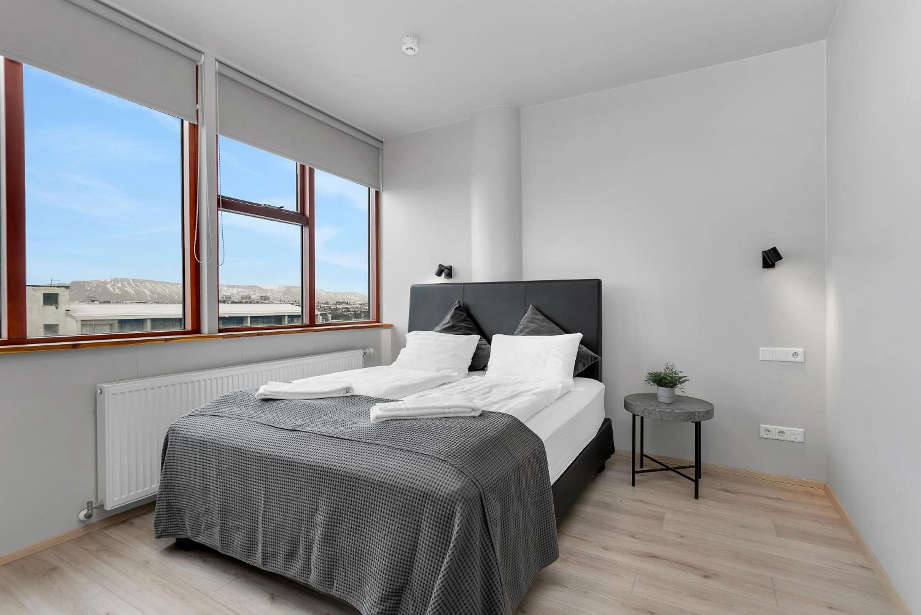 Bed in Iceland Comfort Apartments by Heimaleiga