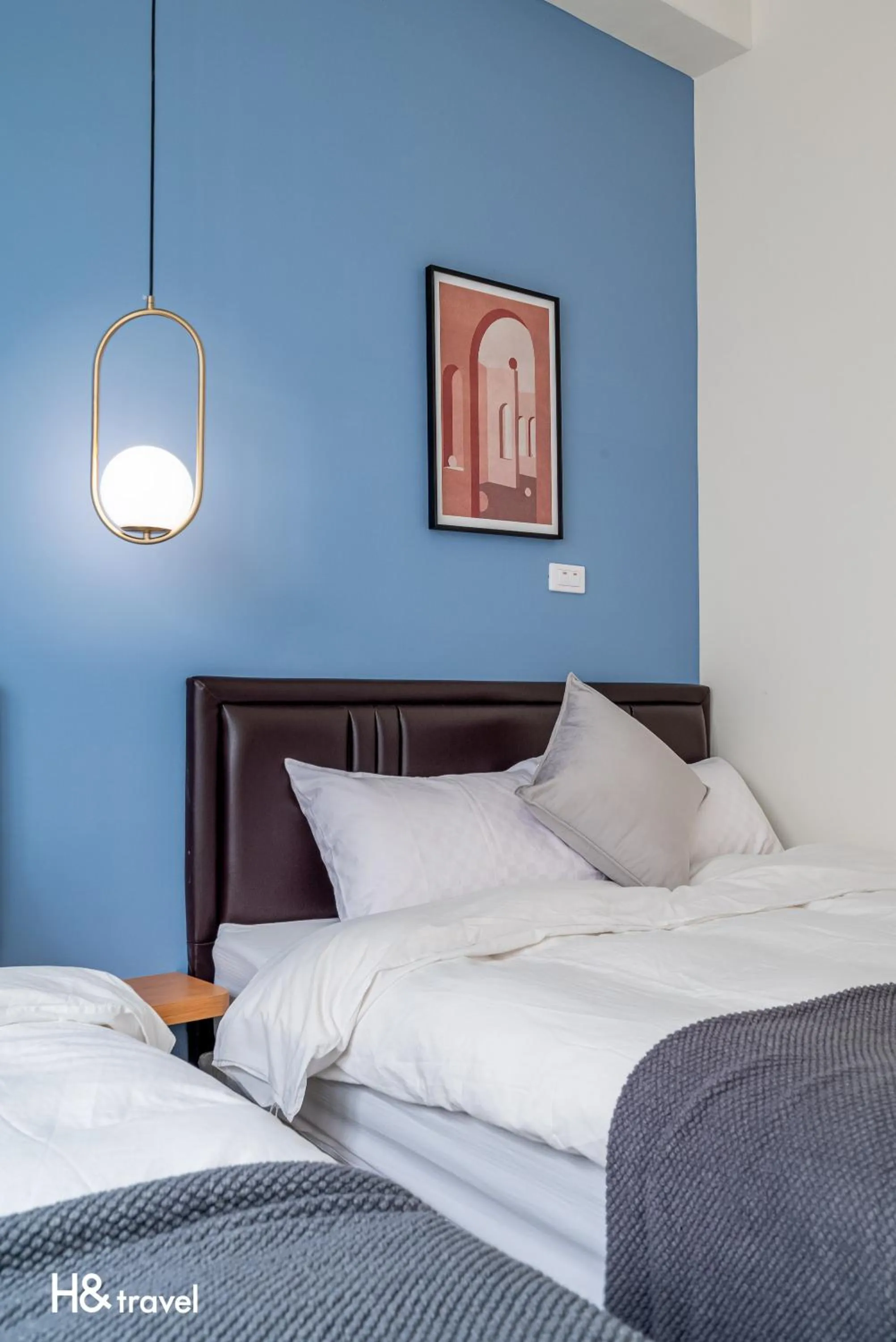 Bed in Taitung Feng Lin Resort Hotel