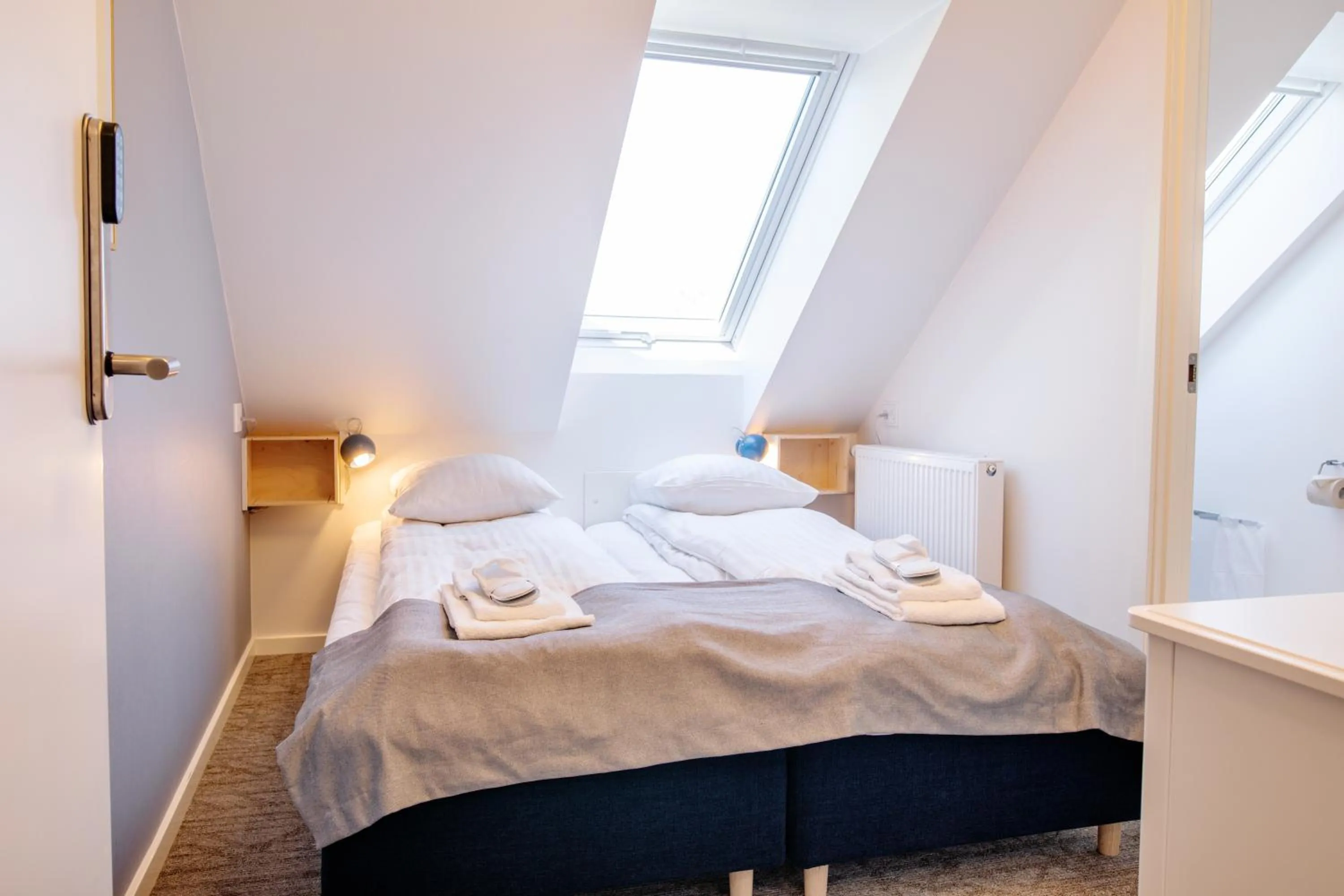 Bedroom, Bed in Kridthuset Stevns Klint