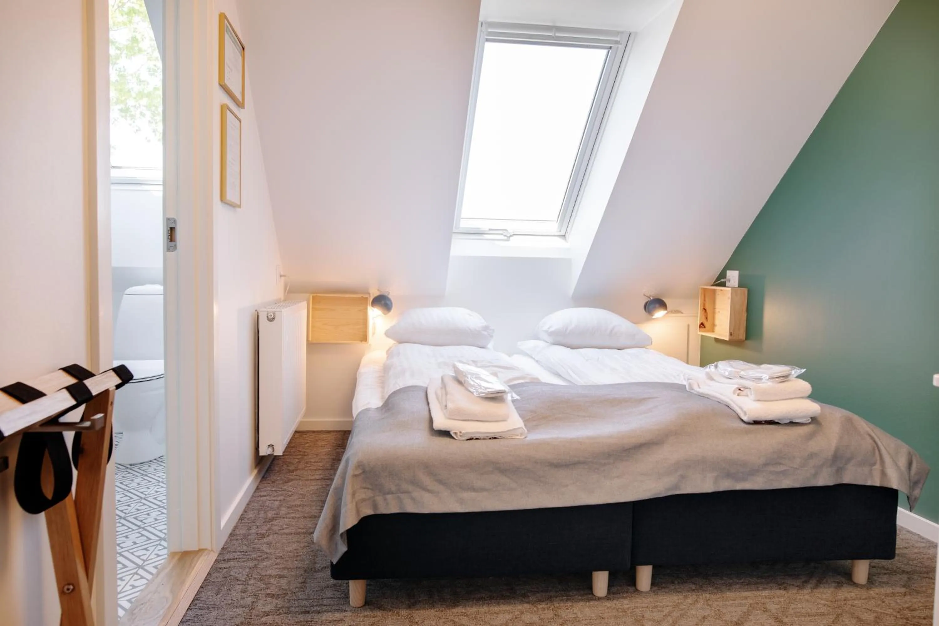 Bedroom, Bed in Kridthuset Stevns Klint