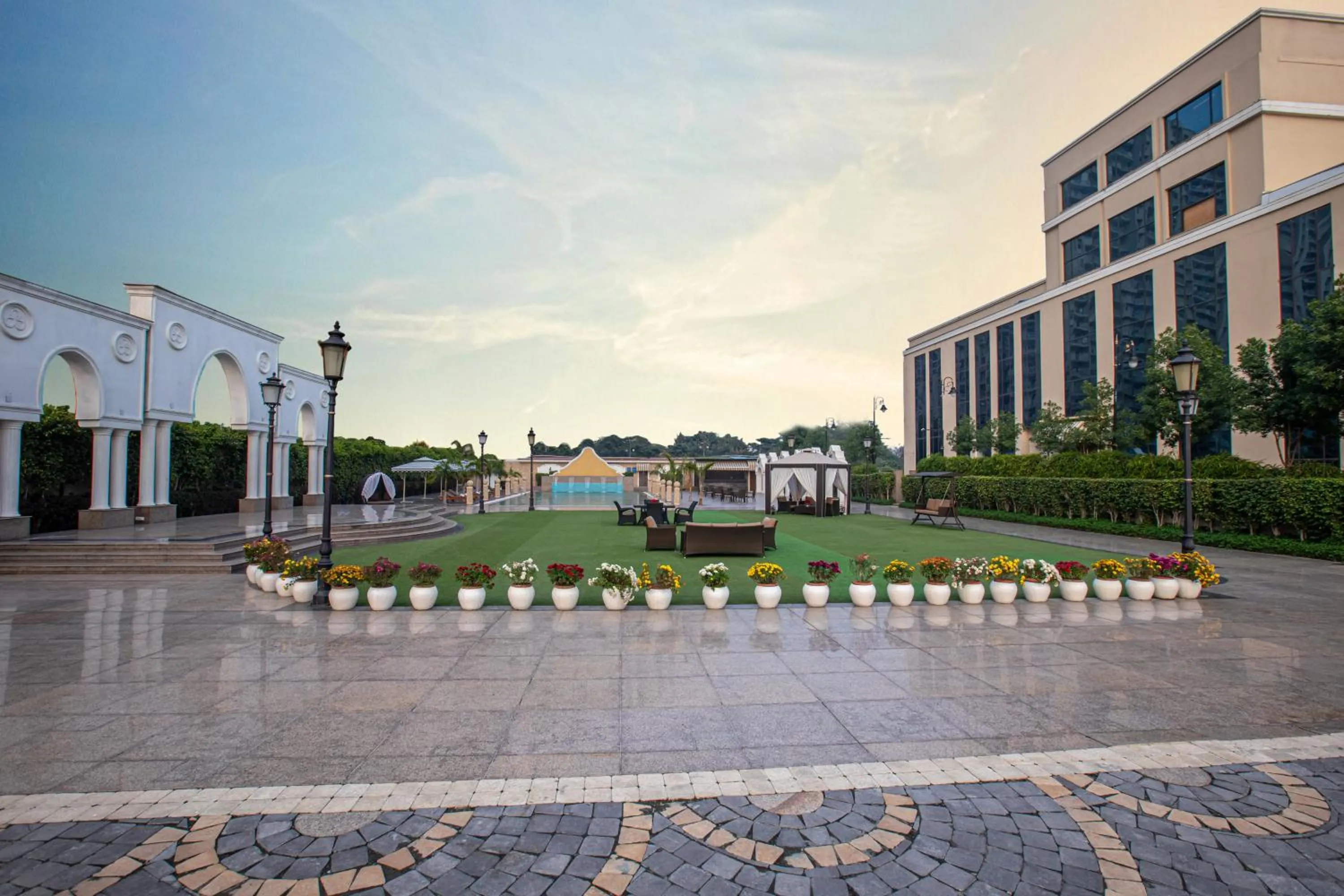 Swimming pool in The Gaurs Sarovar Premiere