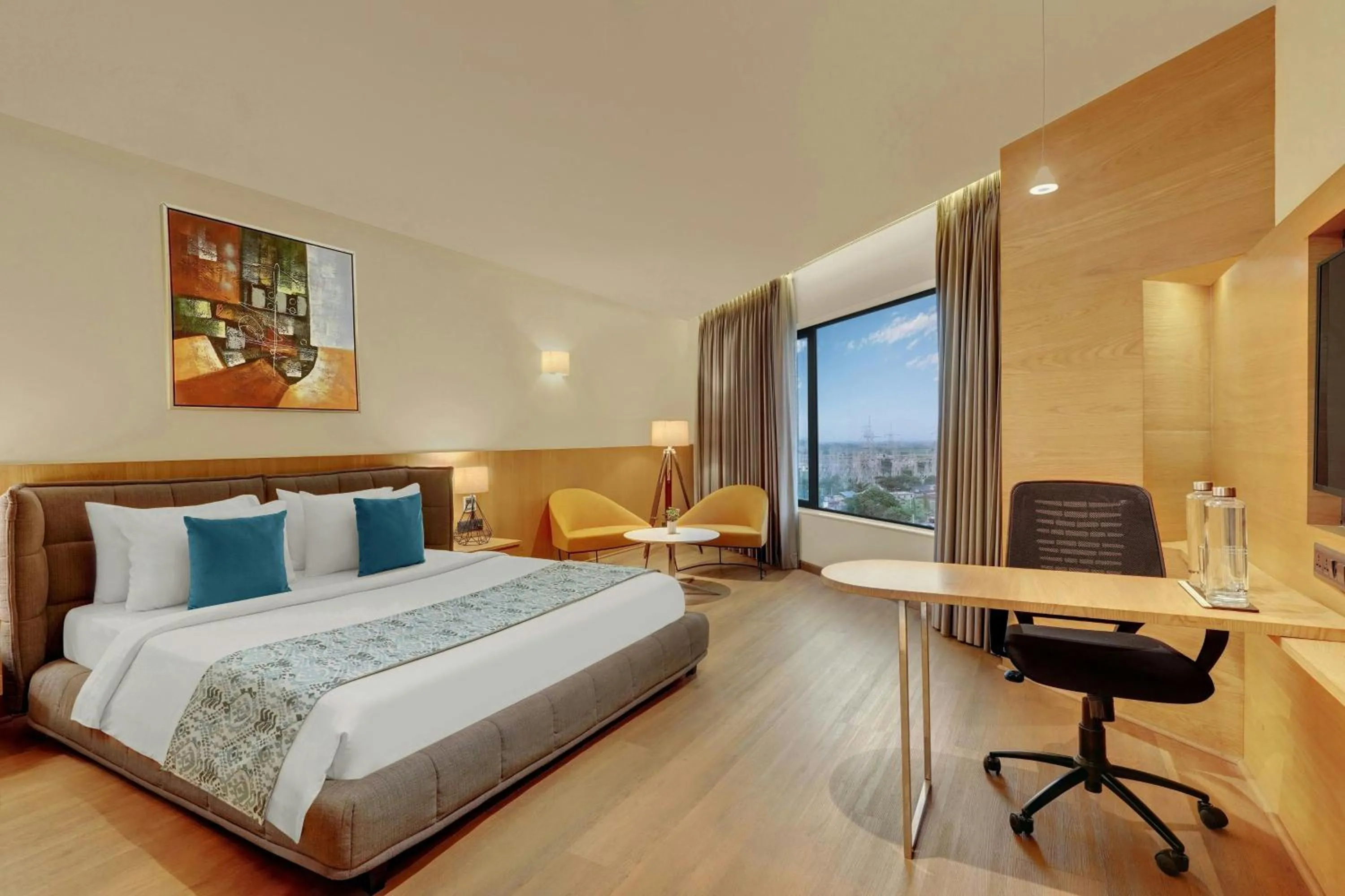 Bedroom, Bed in The Fern Residency, Jamnagar, Series by Marriott