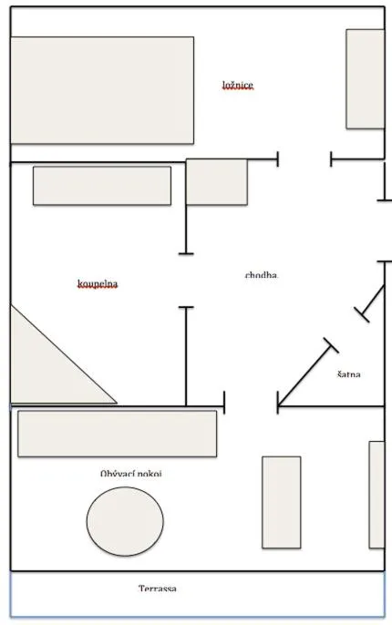 Floor plan in Rezidence Sadová