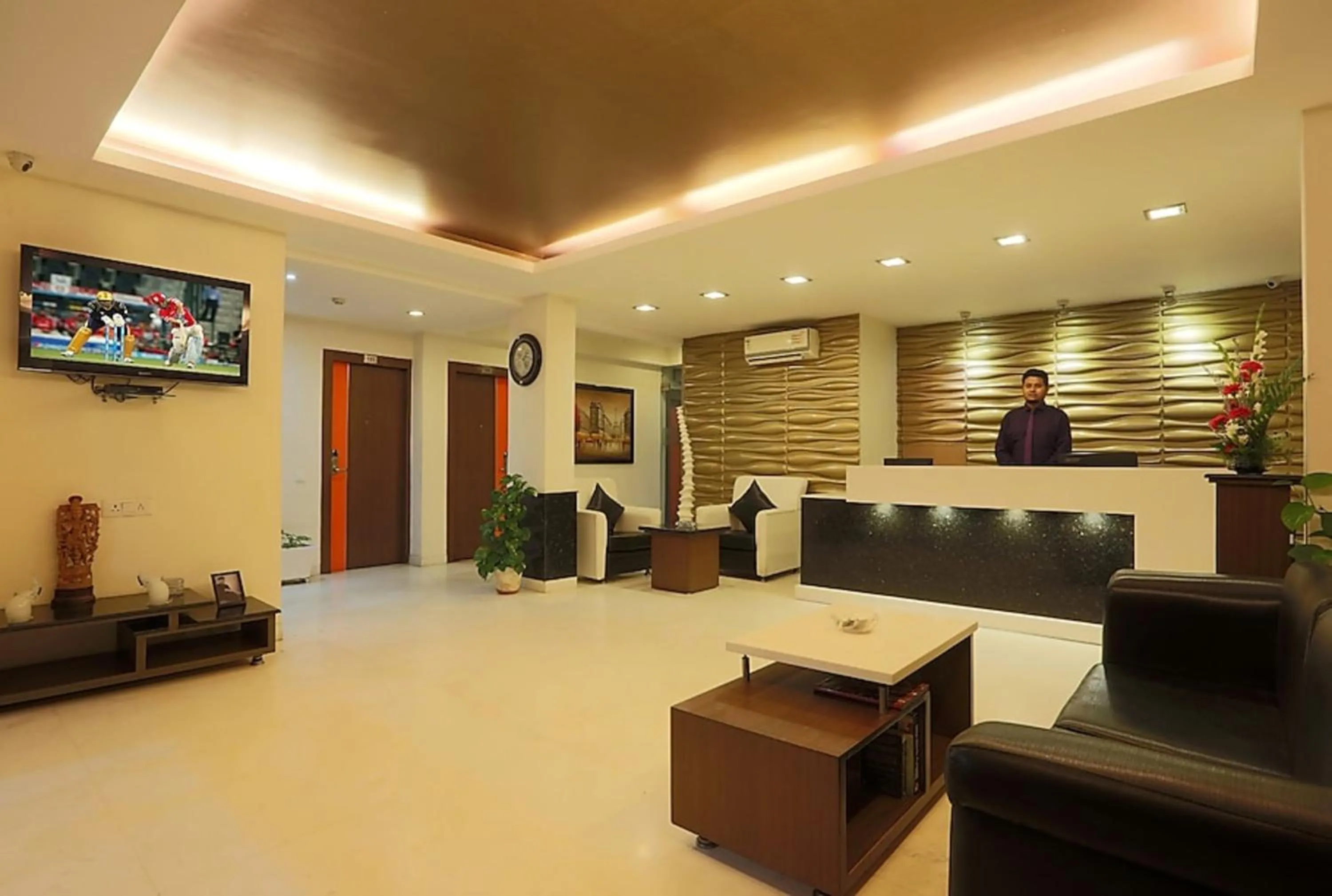 Seating area in The Pamposh Hotel