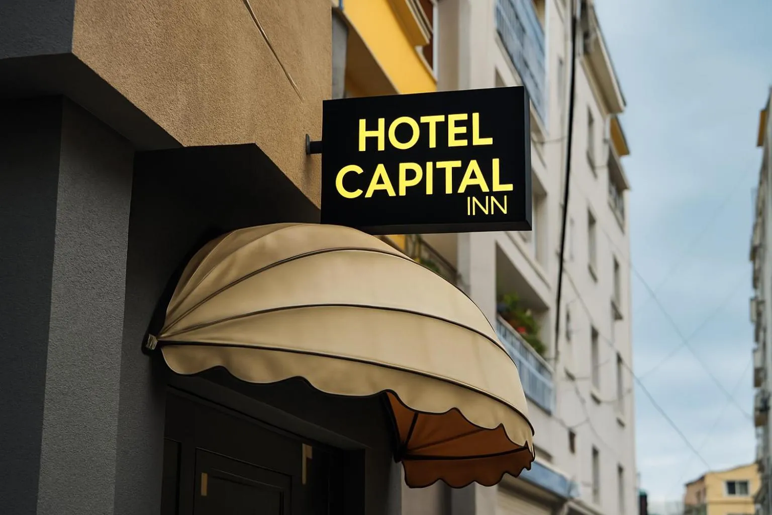 Property building in Hotel Capital Inn Tirana