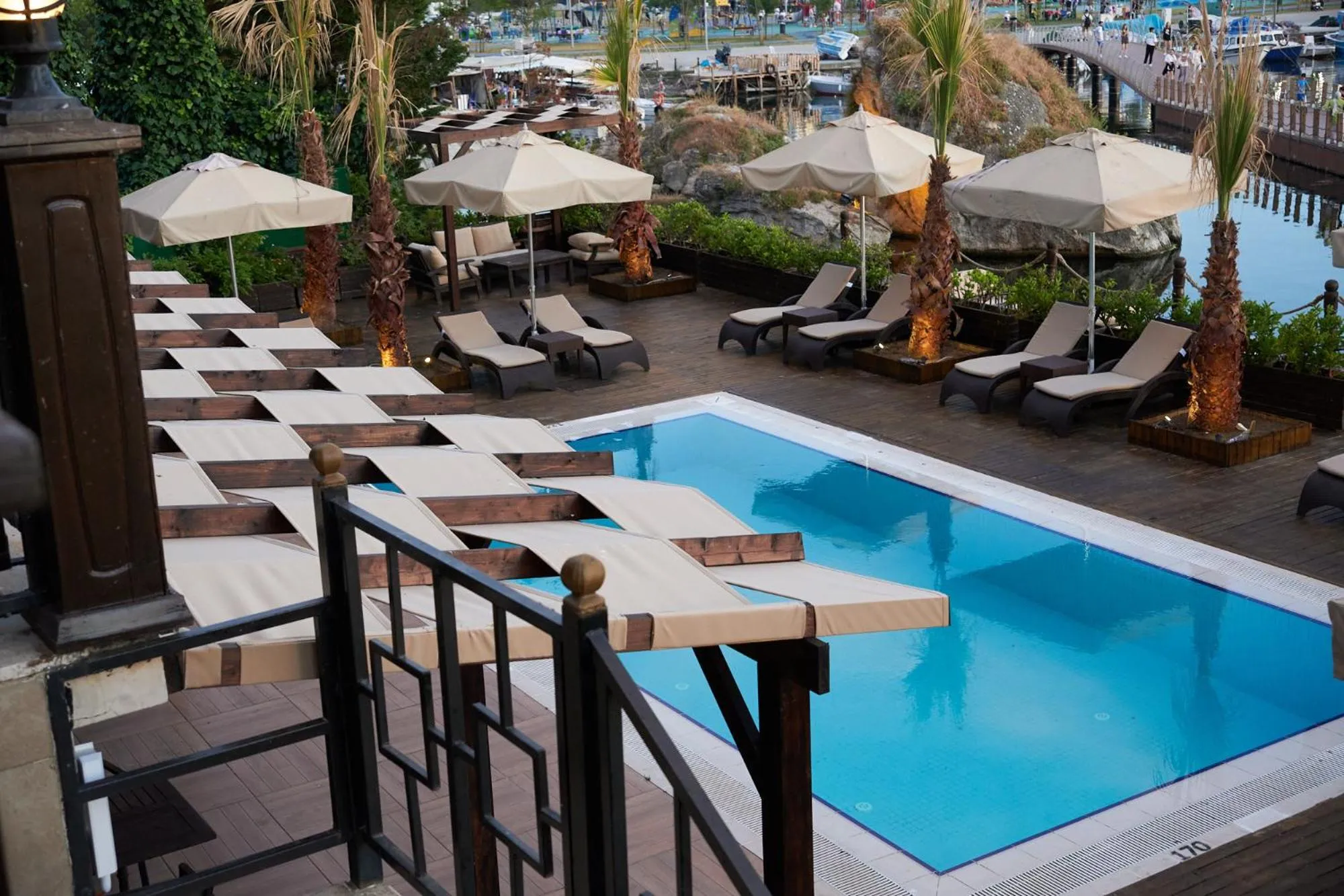 Swimming pool in Phellos Suites Boutique Hotel