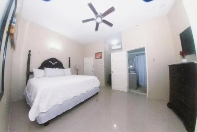 Bed in Dela de-Rose Guest House Negril Jamaica