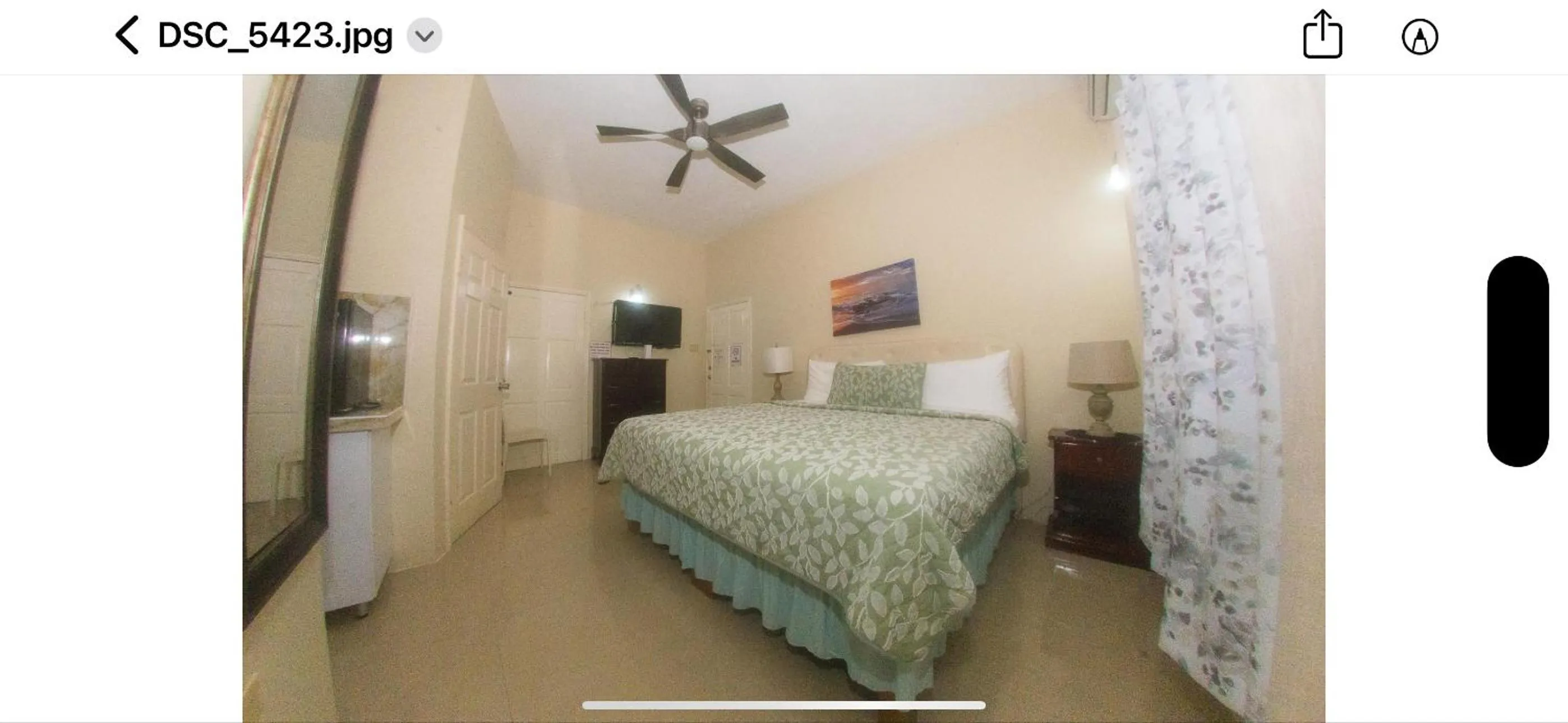 Bed in Dela de-Rose Guest House Negril Jamaica