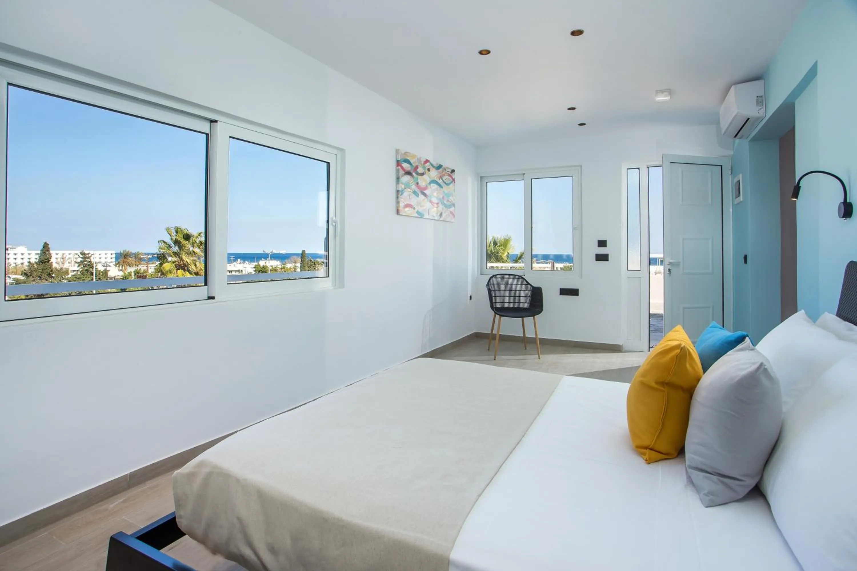 View (from property/room), Bed in Faliraki Premium Hotel