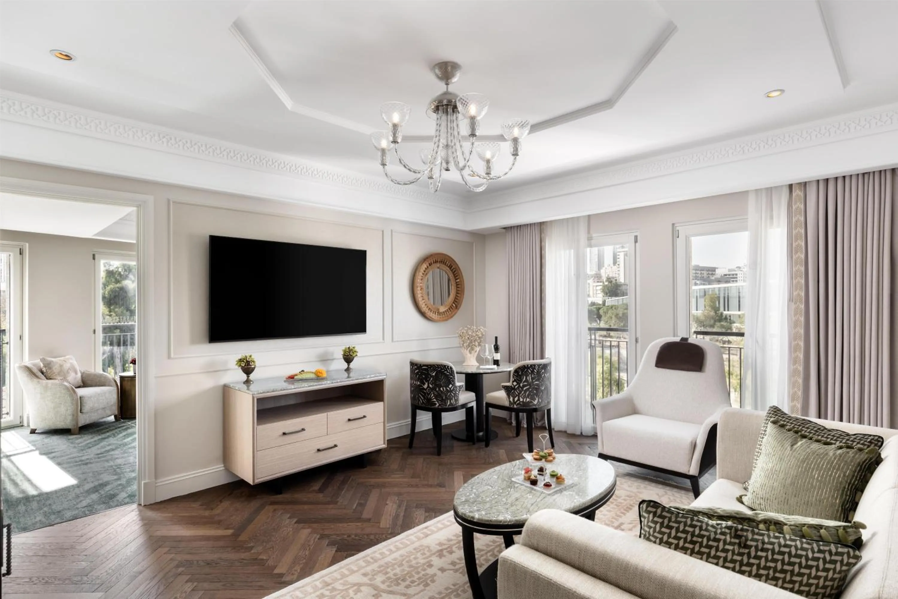 Living room in Waldorf Astoria Jerusalem
