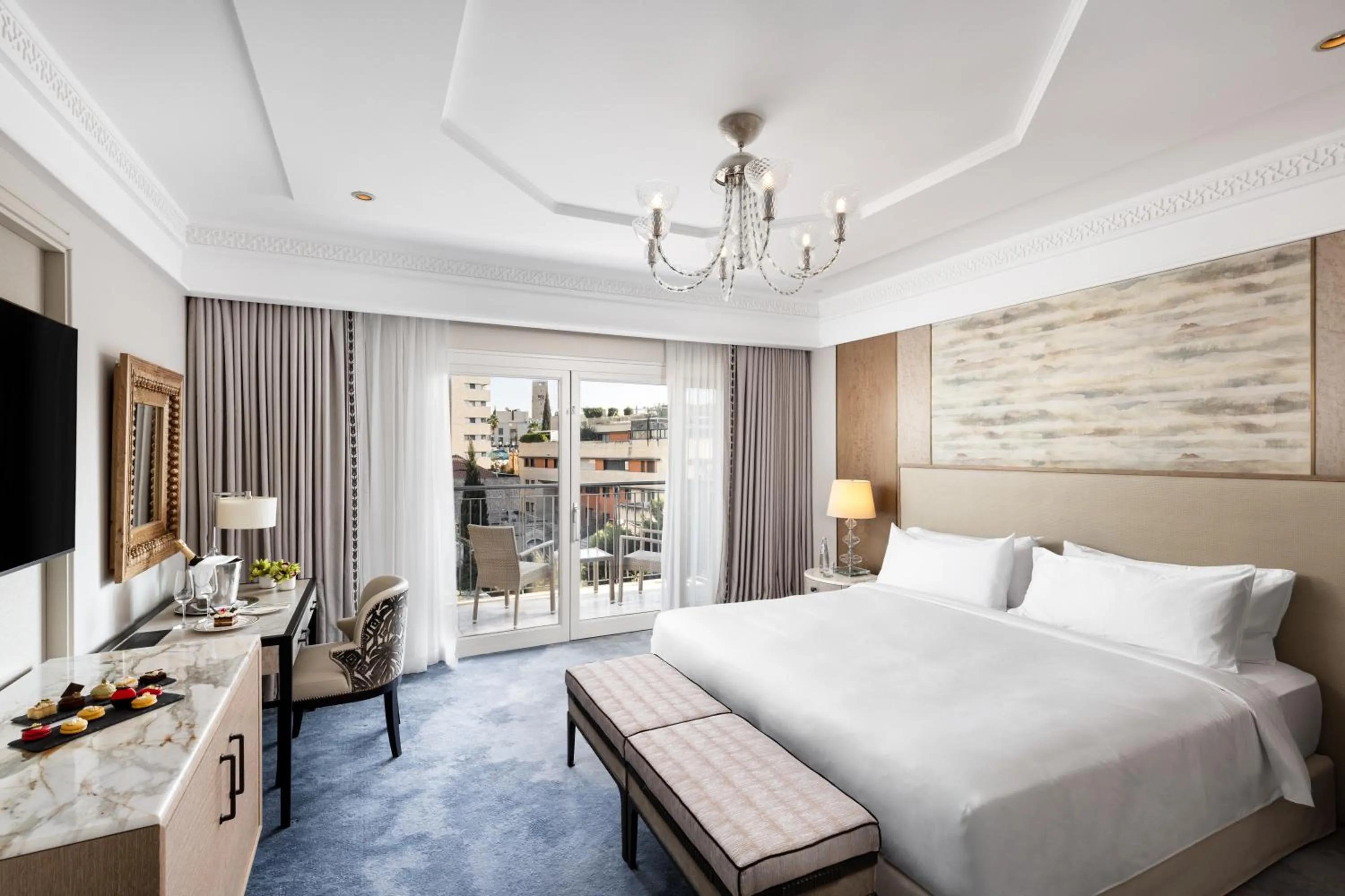 Bedroom, Bed in Waldorf Astoria Jerusalem