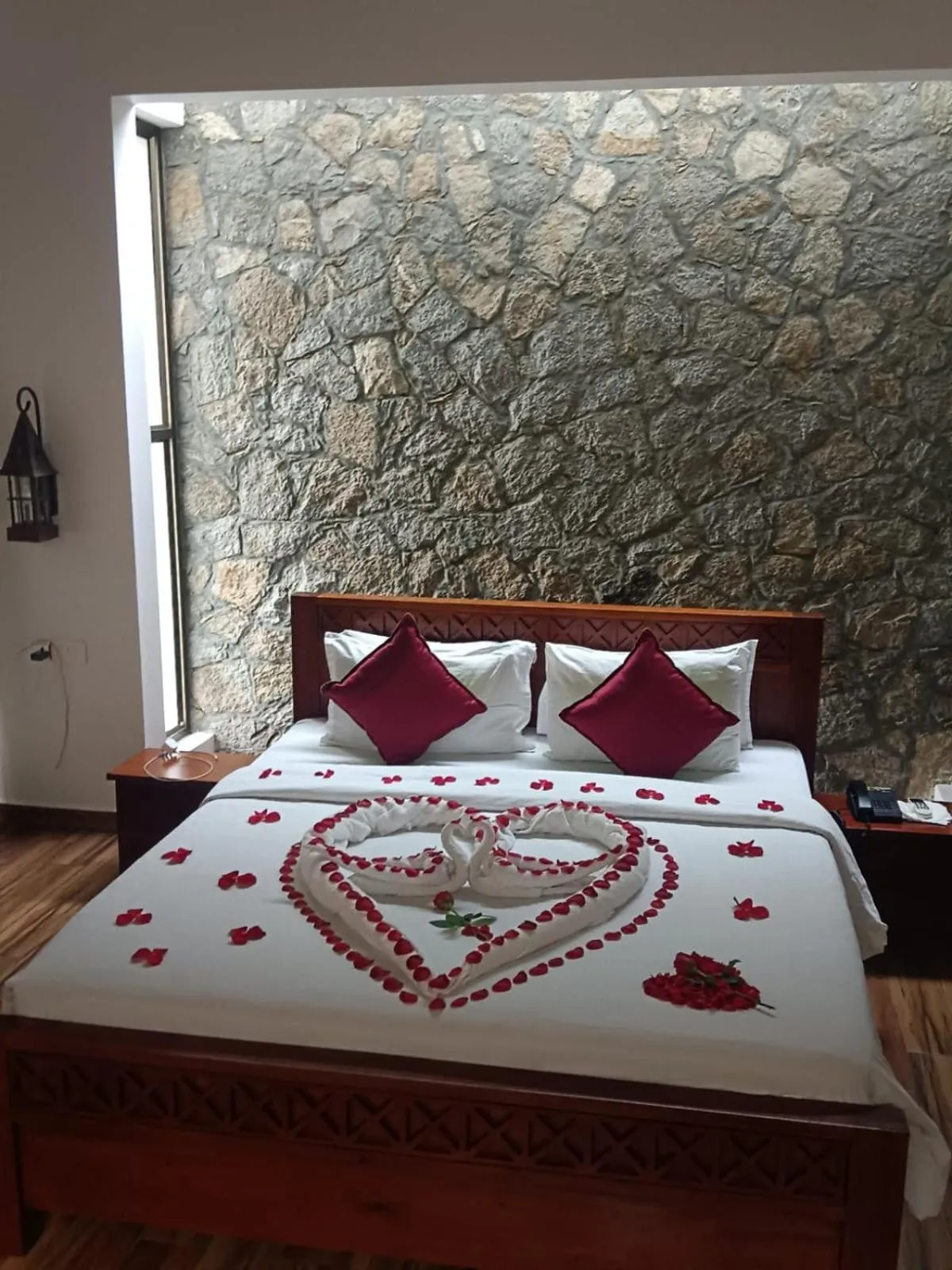 Decorative detail, Bed in Coffee Greens Resort