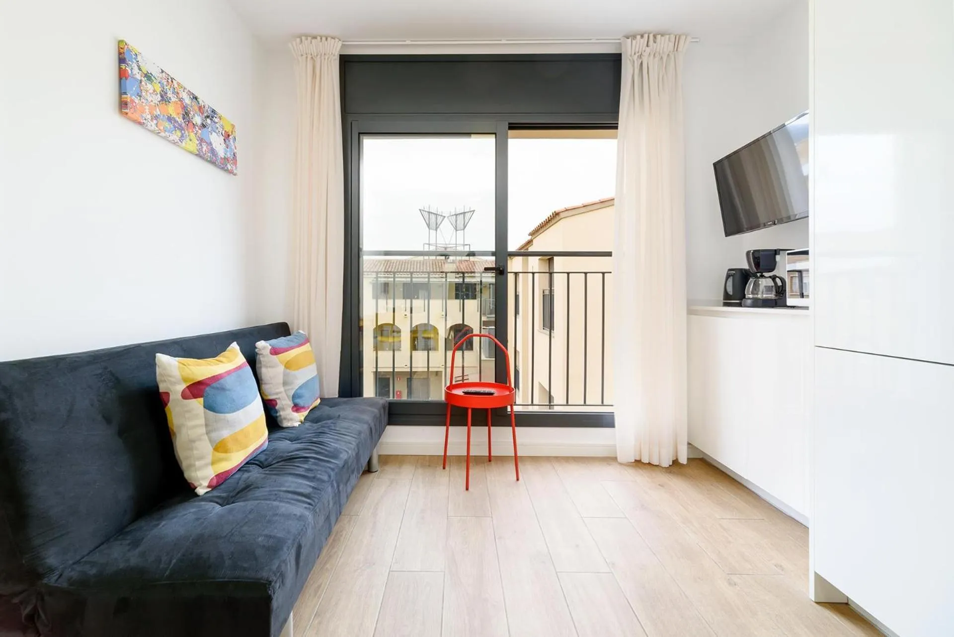 Kitchen or kitchenette in Castell Beach Aparthotel