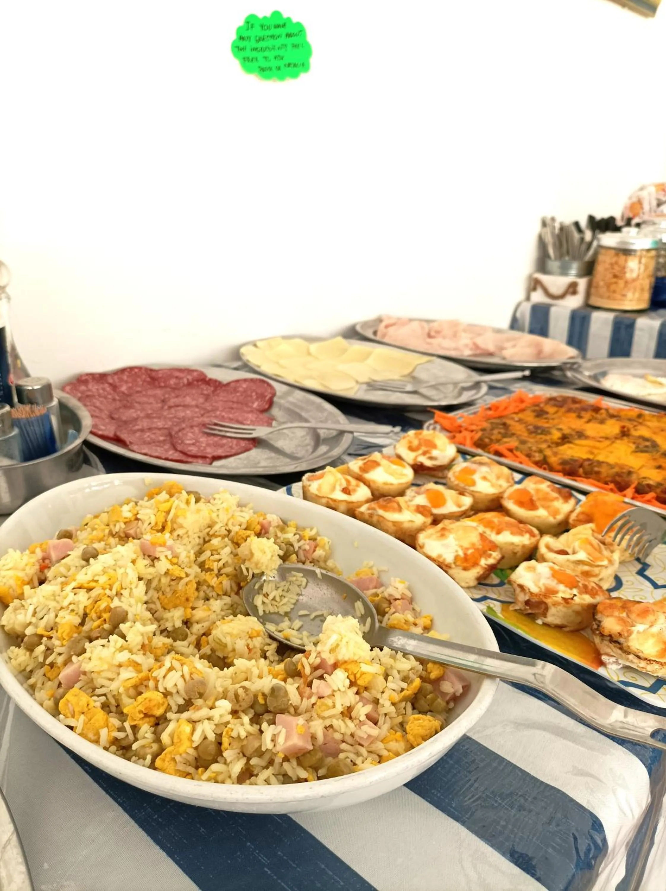 Buffet breakfast in Arix Hotel