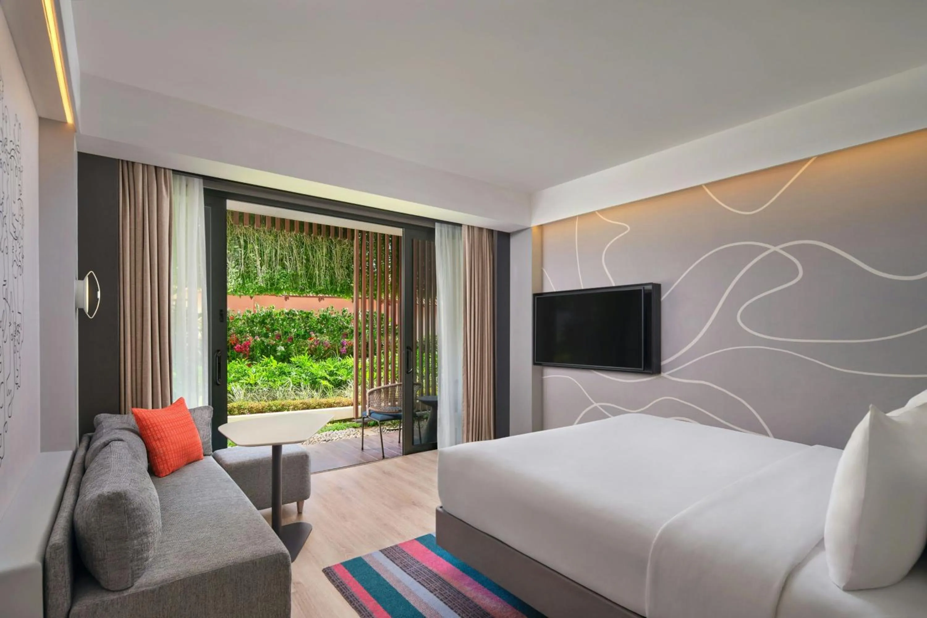 Photo of the whole room, Bed in Aloft Bali Kuta at Beachwalk
