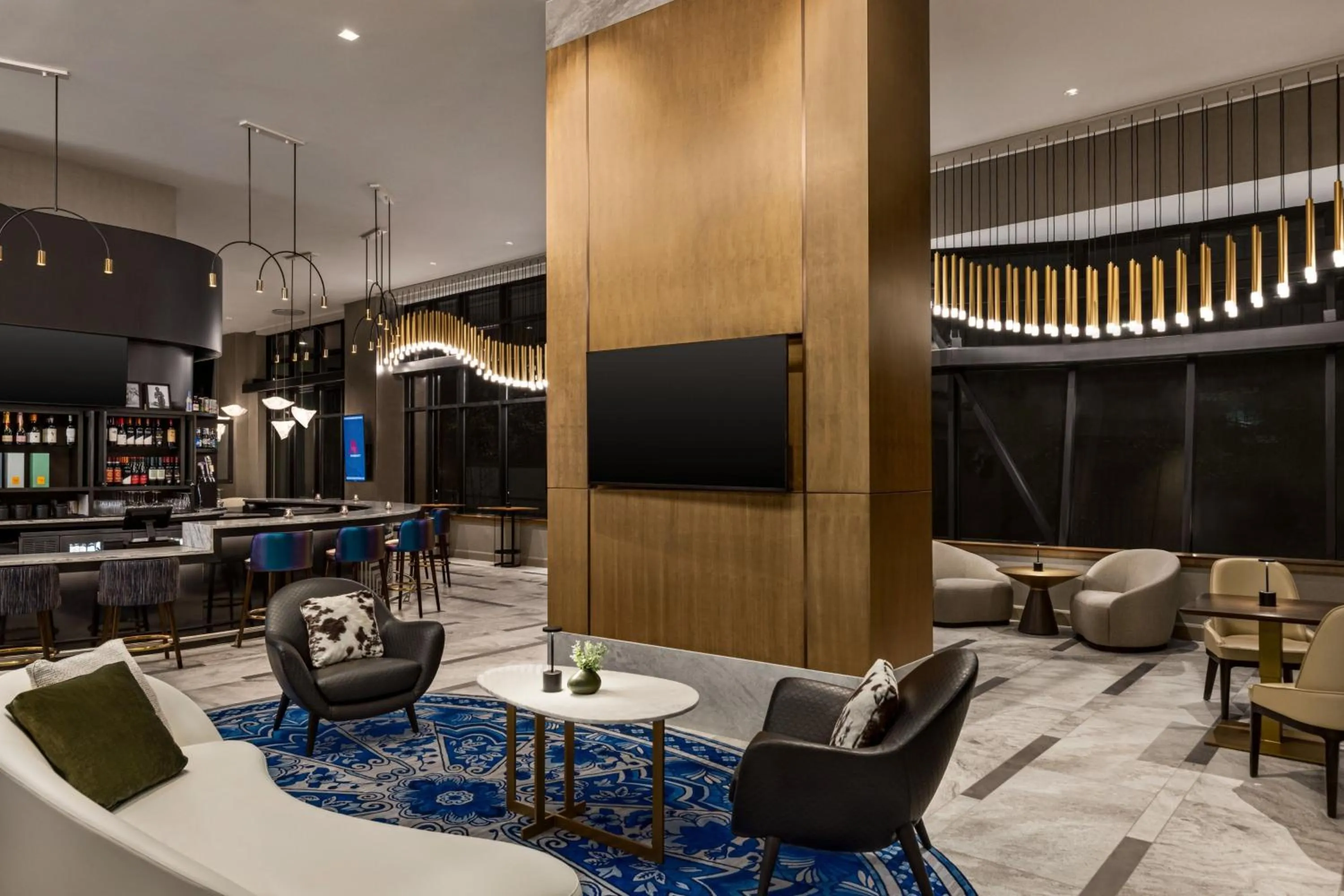 Lounge or bar in Marriott New York JFK Airport