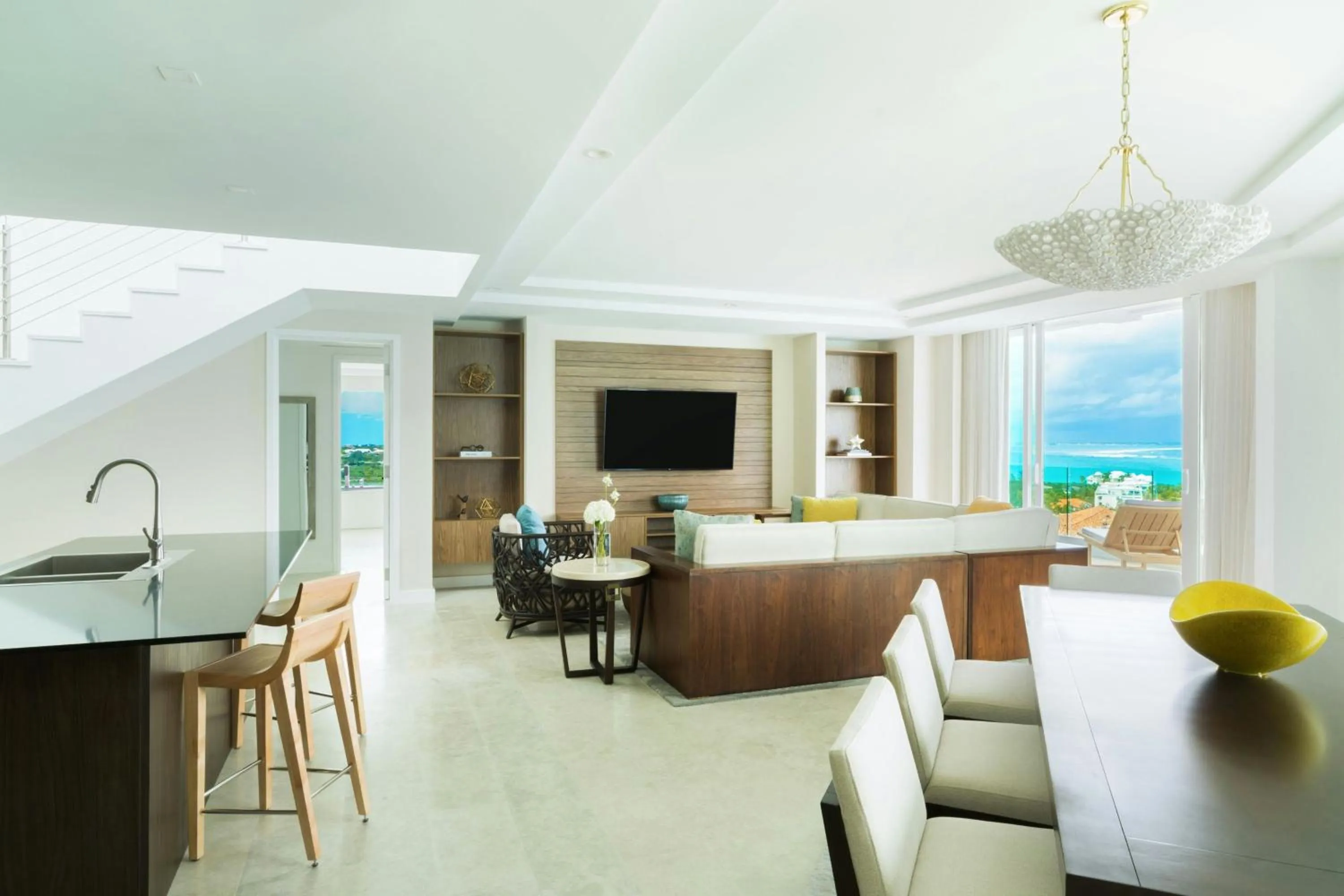 Living room in The Ritz-Carlton, Turks & Caicos