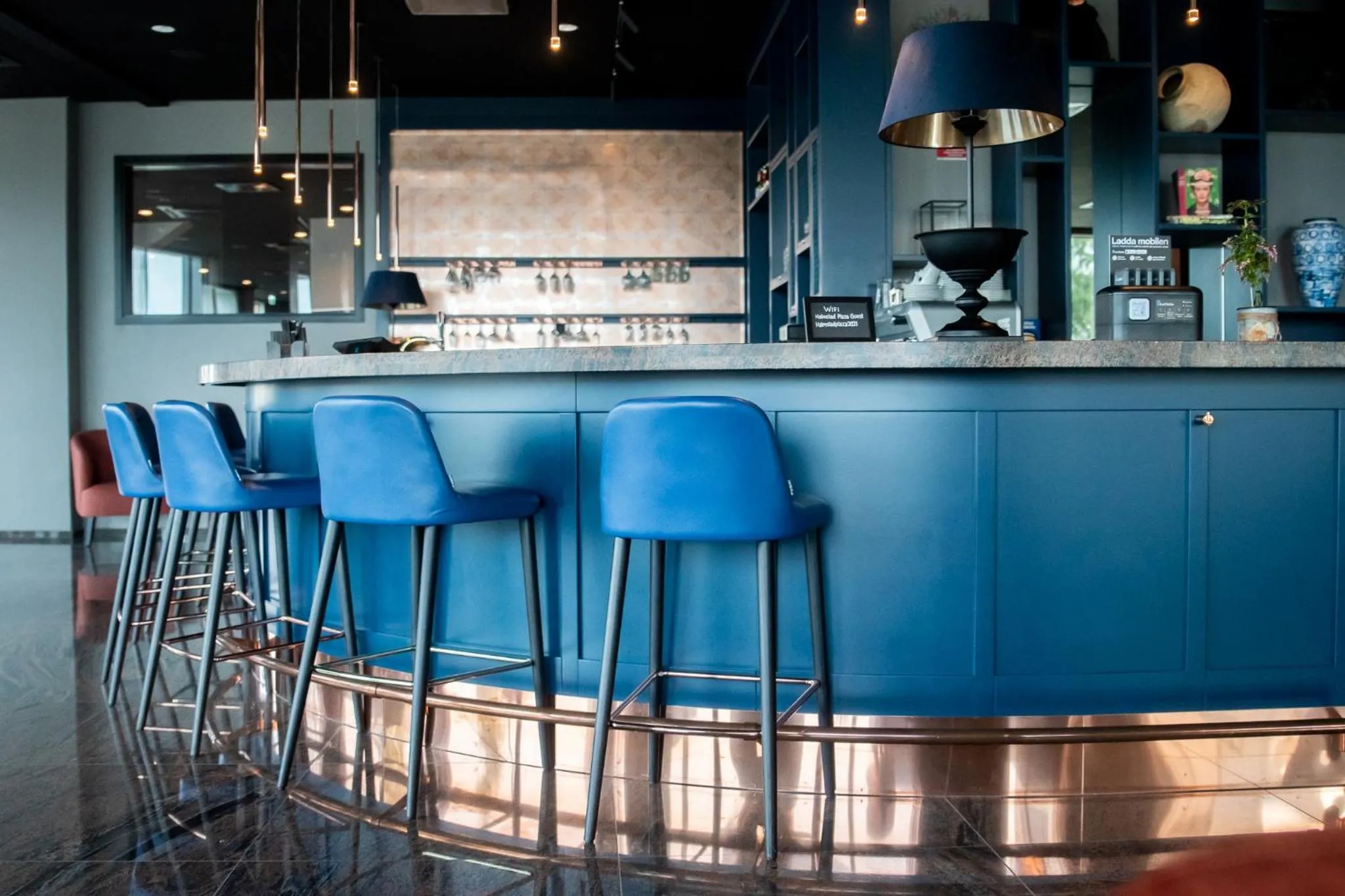 Lounge or bar in ProfilHotels Halmstad Plaza