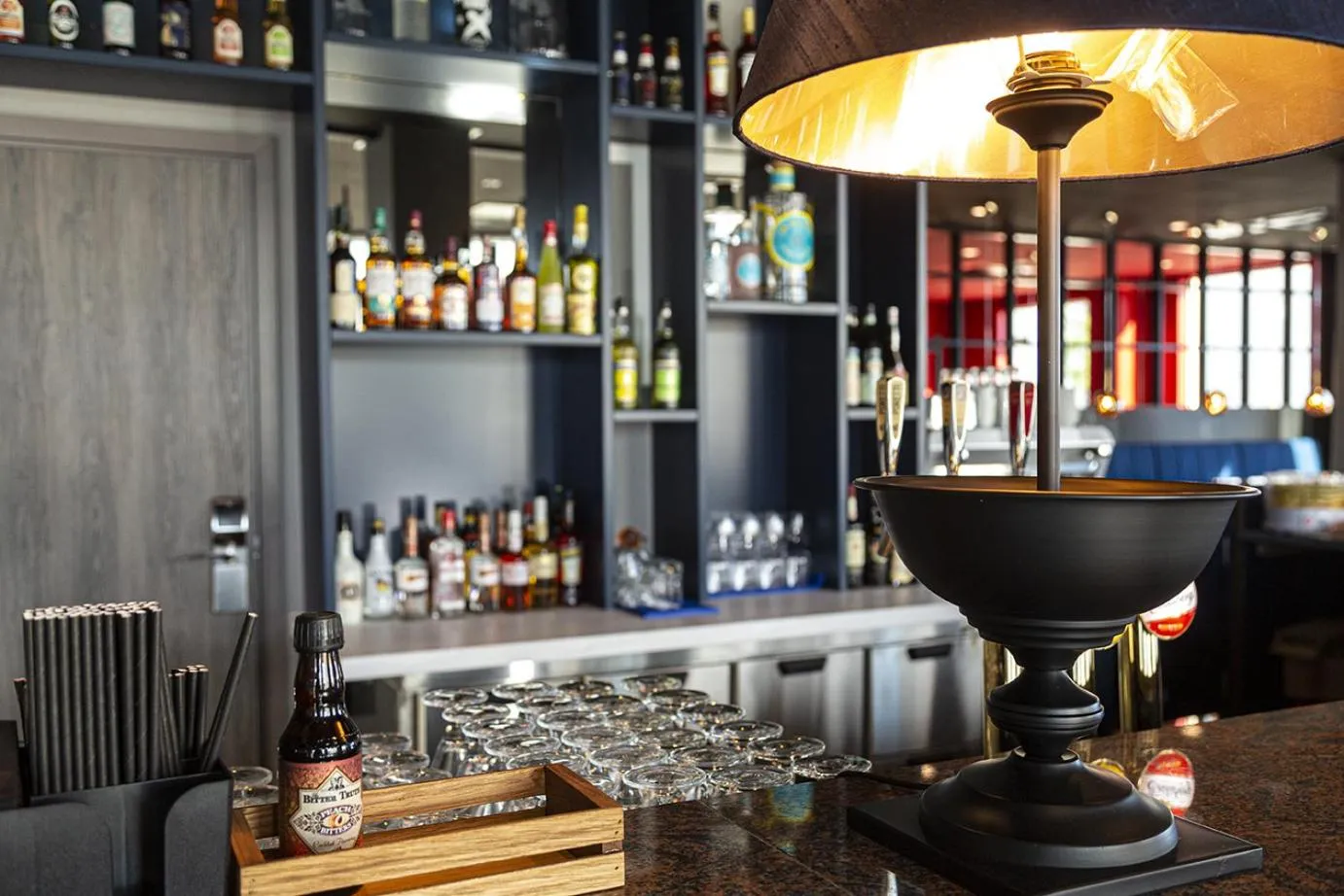 Lounge or bar in ProfilHotels Halmstad Plaza