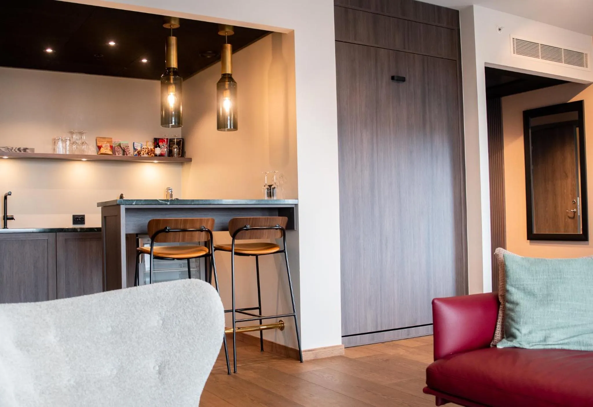 Kitchen or kitchenette in ProfilHotels Halmstad Plaza