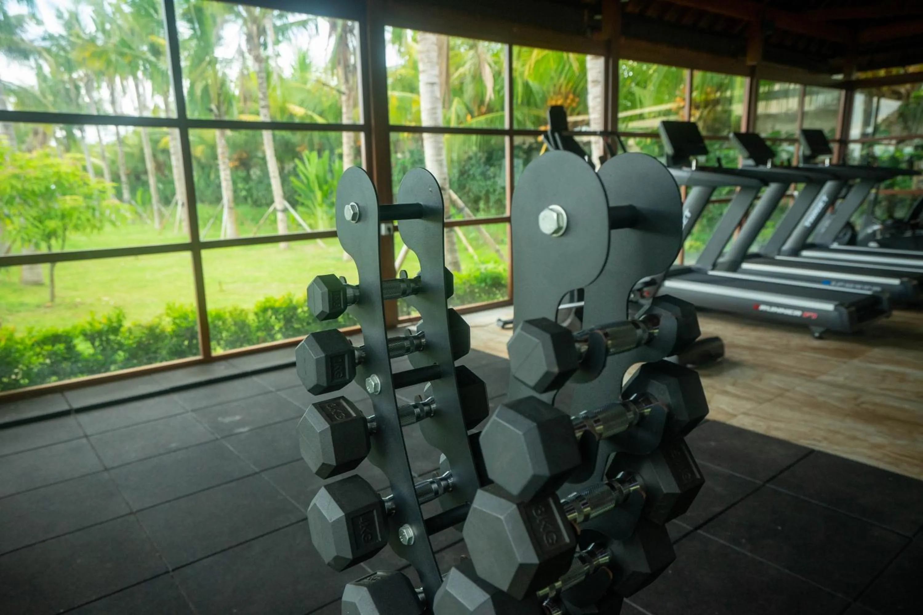 Fitness centre/facilities in The Grand Villandra Resort Lovina