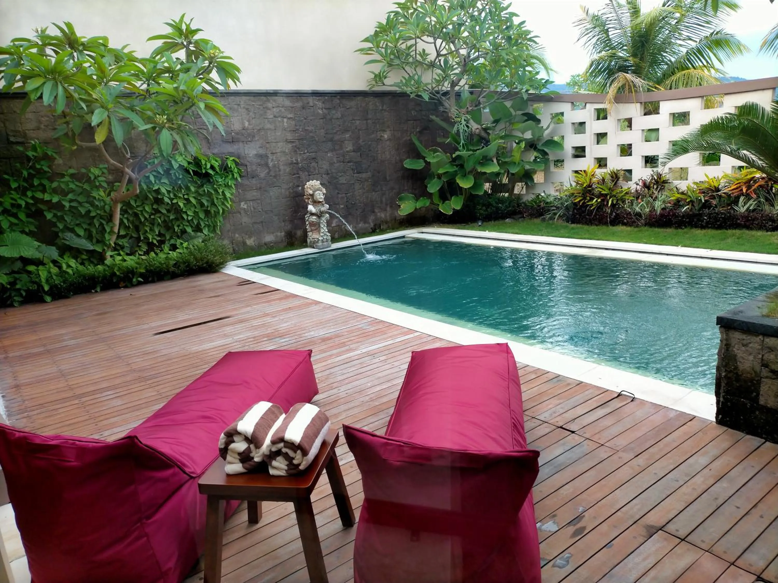 Pool view in The Grand Villandra Resort Lovina