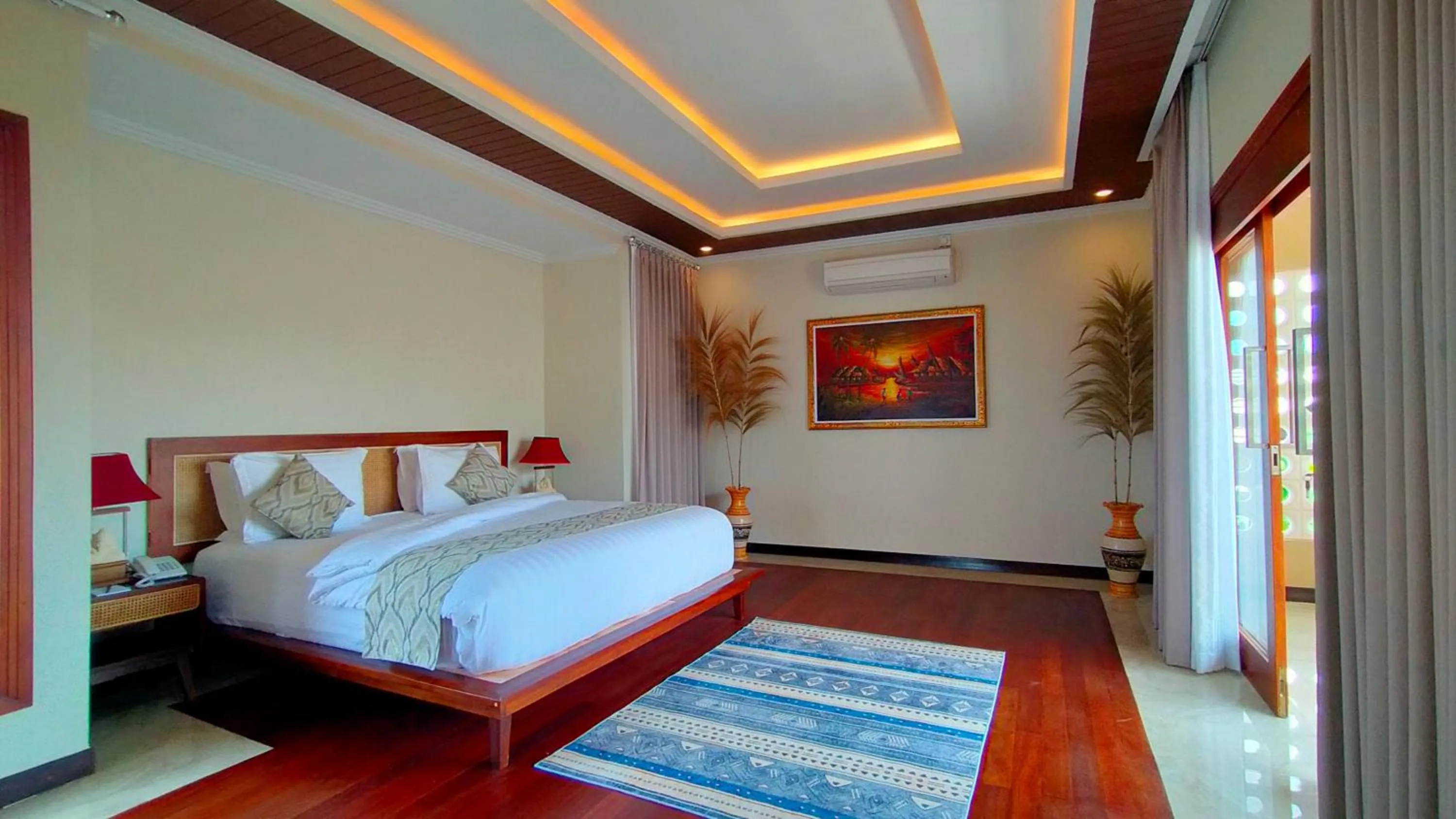 Bedroom, Bed in The Grand Villandra Resort Lovina