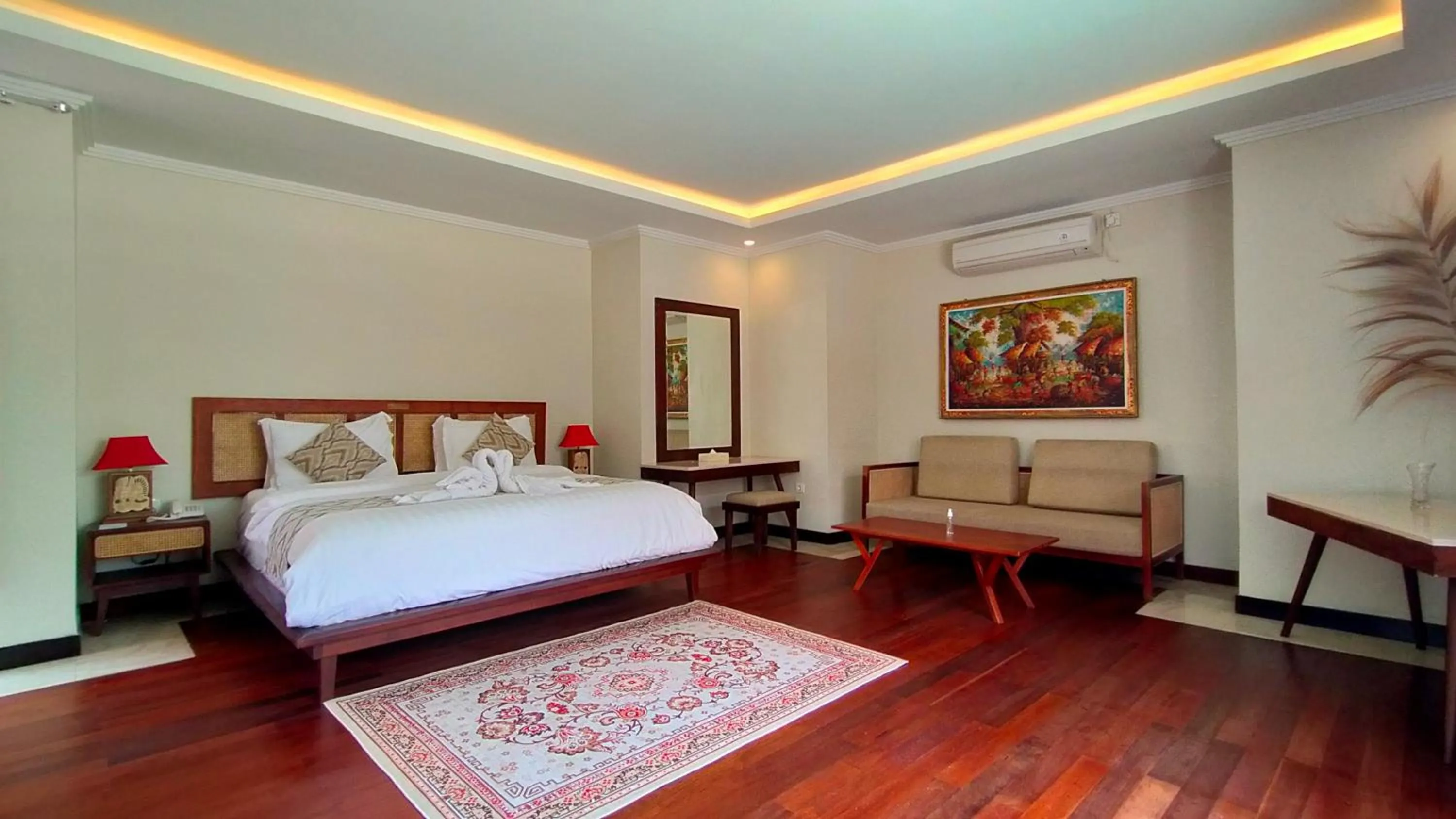 Bedroom, Bed in The Grand Villandra Resort Lovina