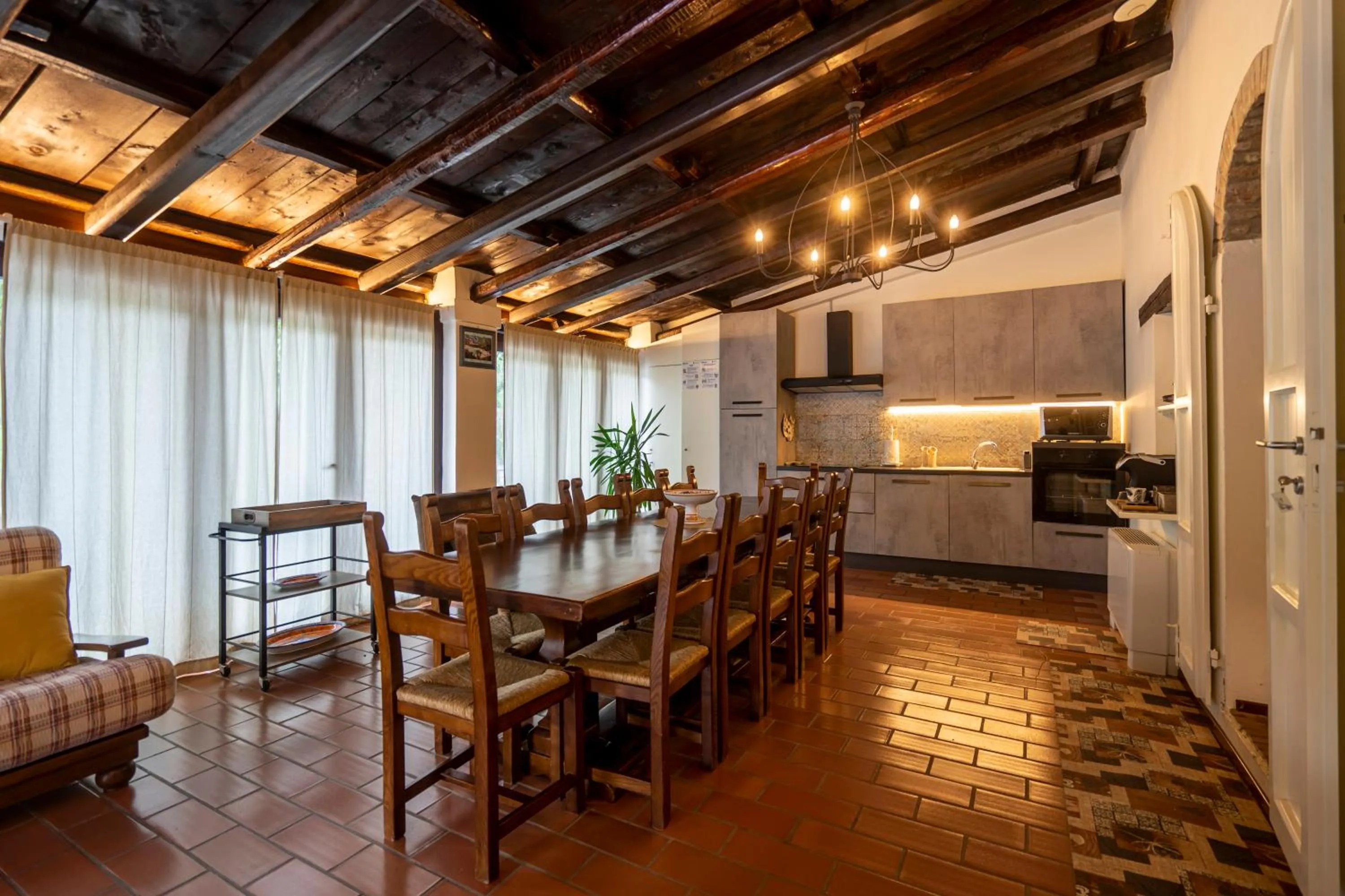 Kitchen or kitchenette in Villa Ca' Viola Rimini