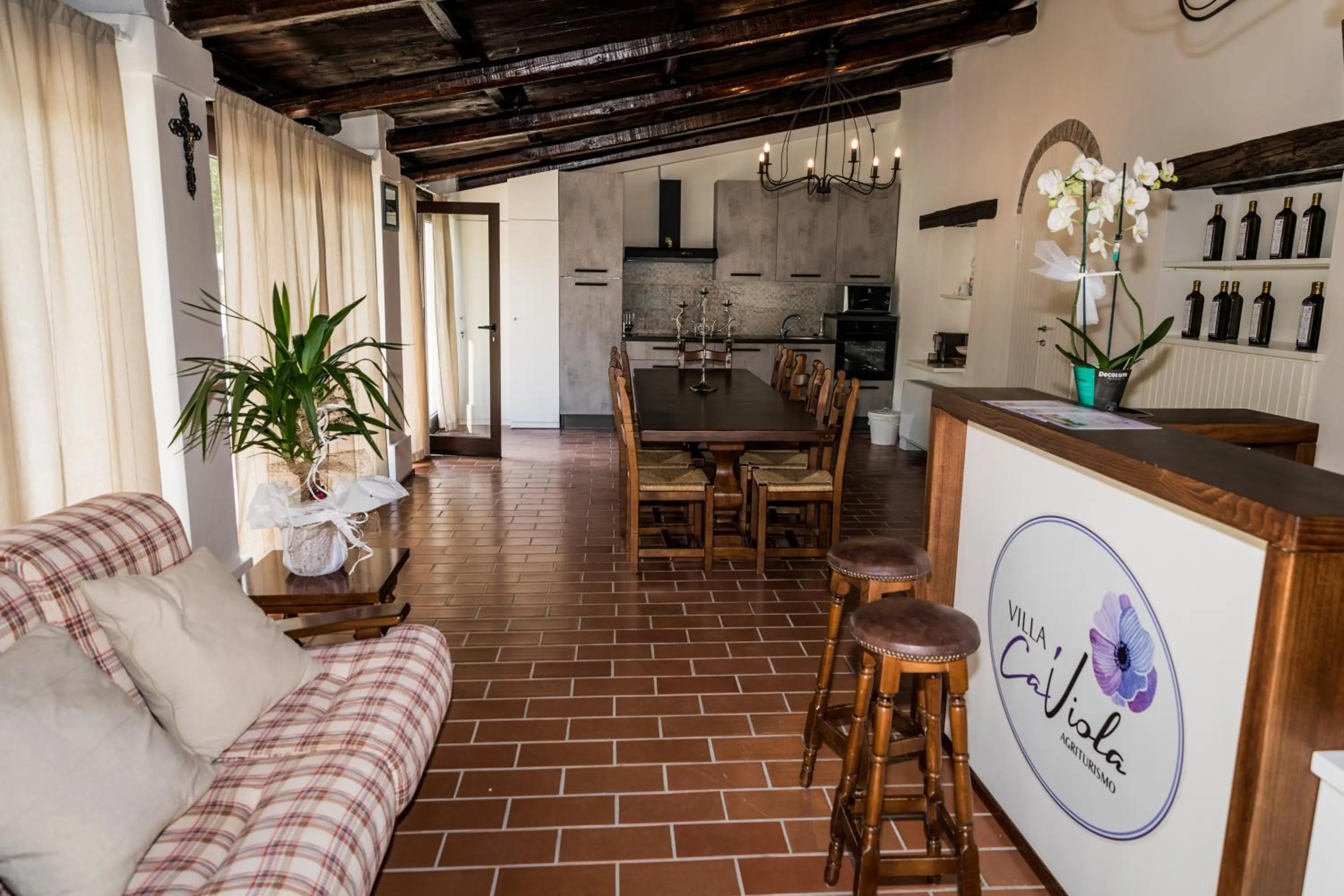 Seating area in Villa Ca' Viola Rimini