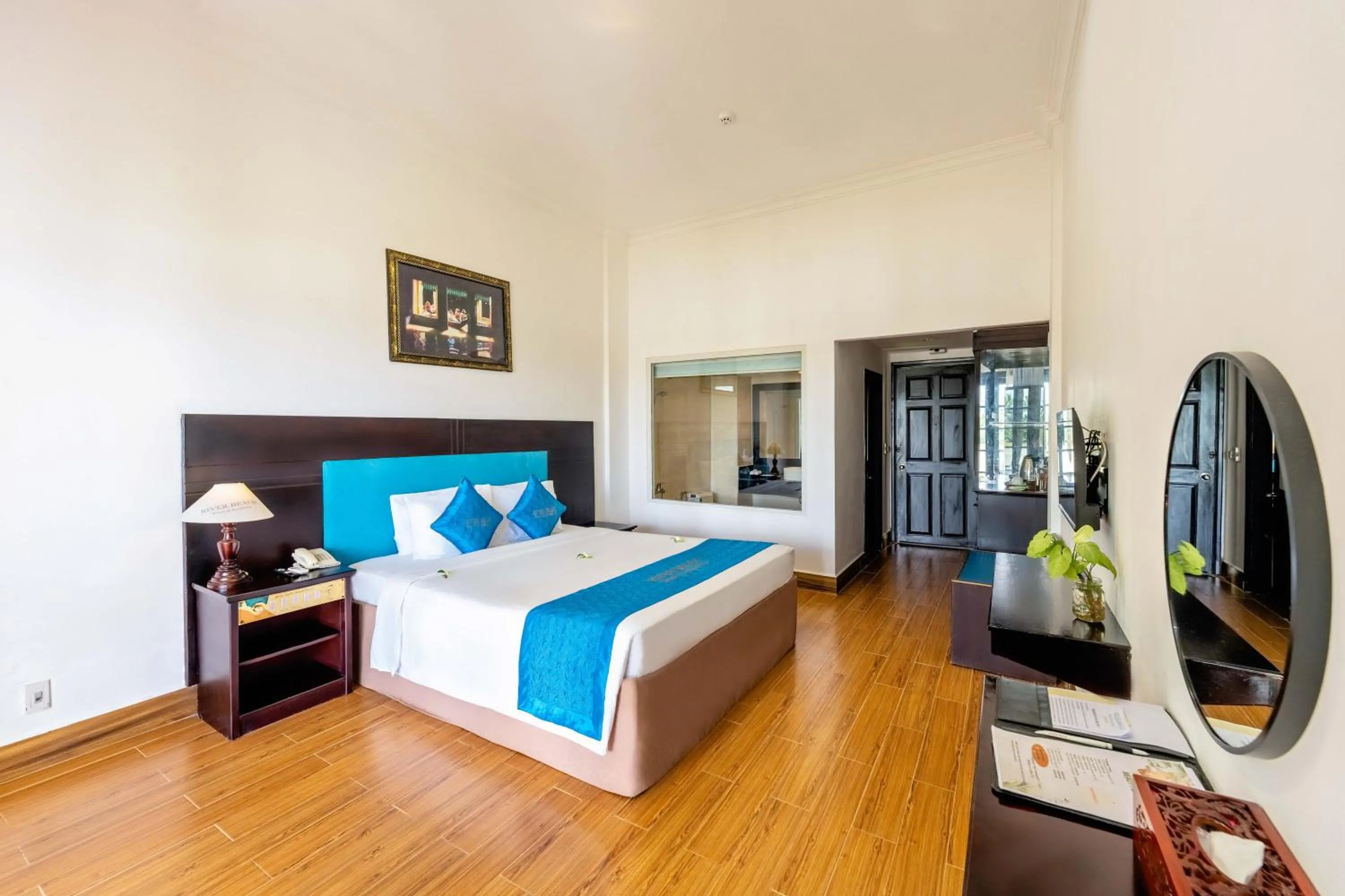 Bed in River Beach Resort & Residences